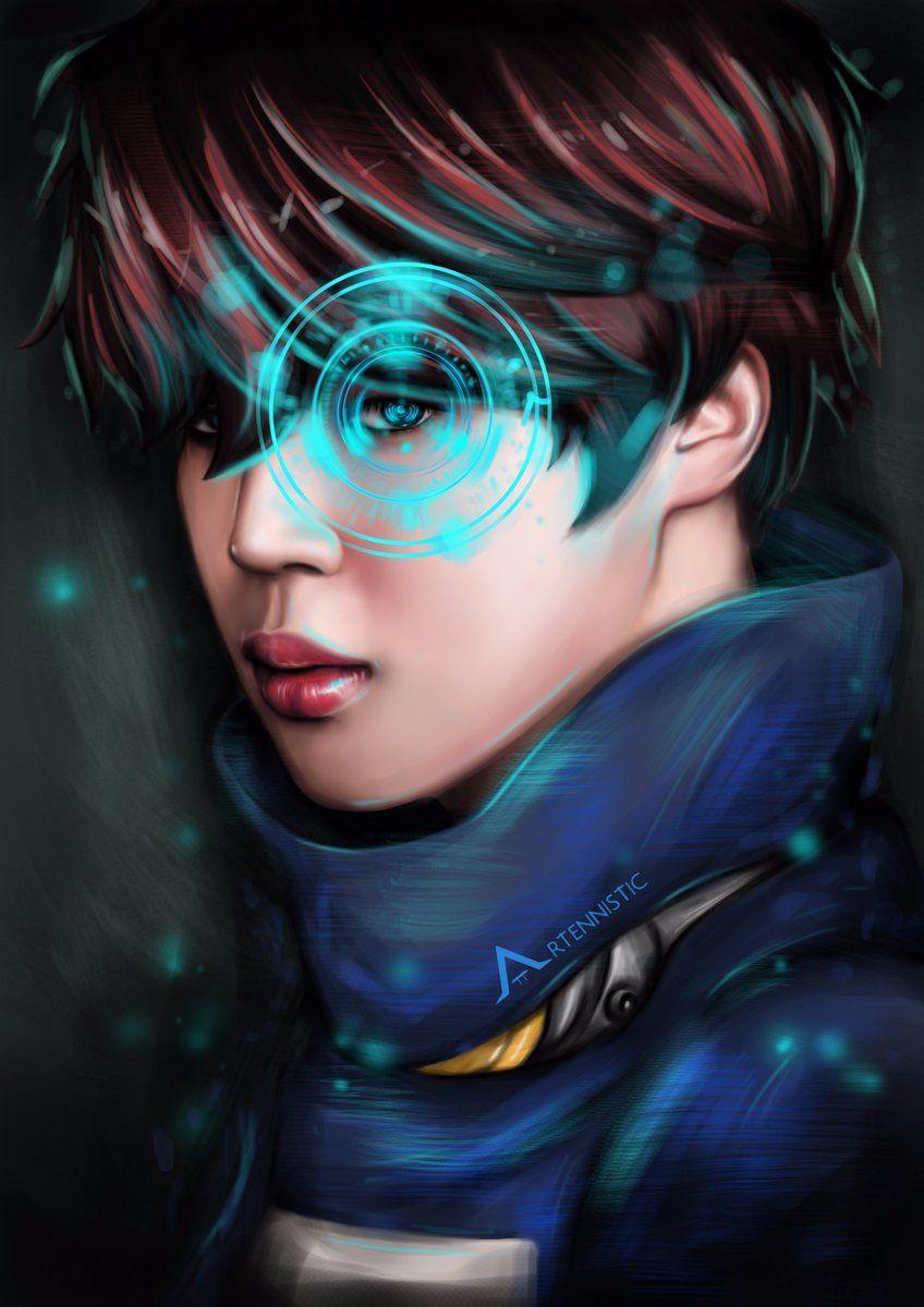 848x1200 Cute Jimin Fanart