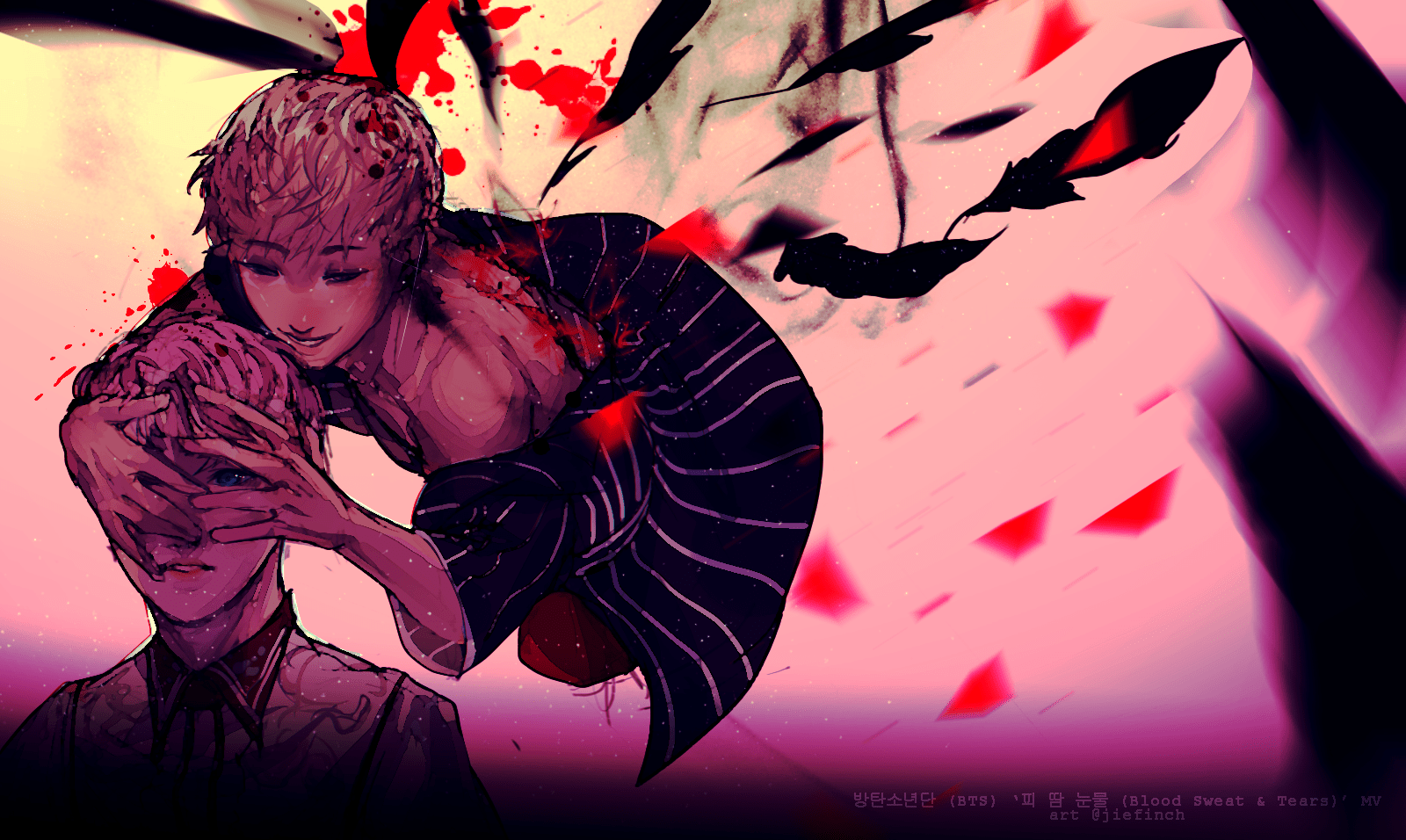 1600x956 Jin Blood Sweat And Tears Fanart