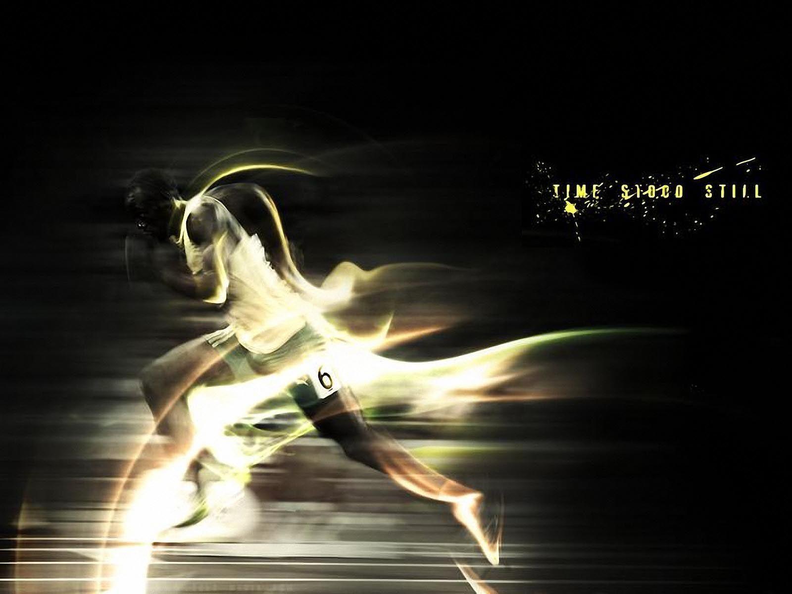 1600x1200 Usain Bolt Time Stood Still Wallpaper, Track And Field Wallpaper
