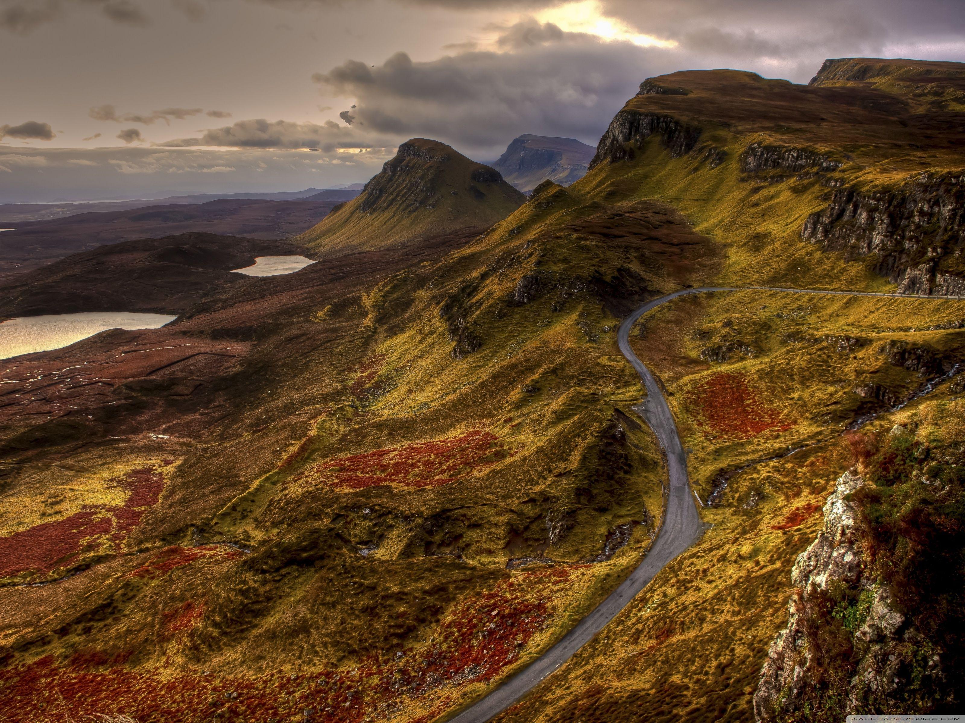 3200x2400 Scotland Road Landscape ❤ 4K HD Desktop Wallpaper for • Dual