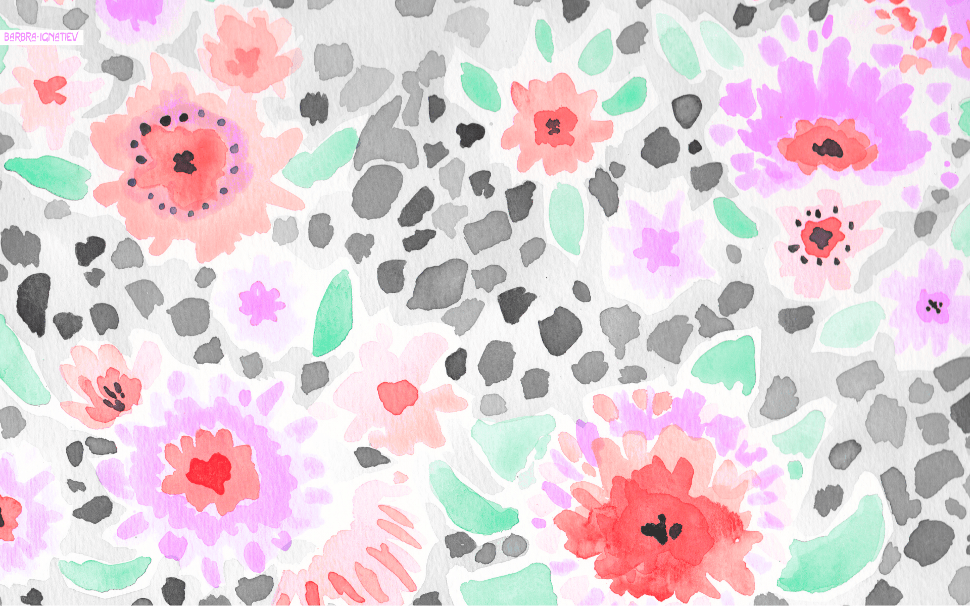 1920x1200 Pastel Cheetah Print