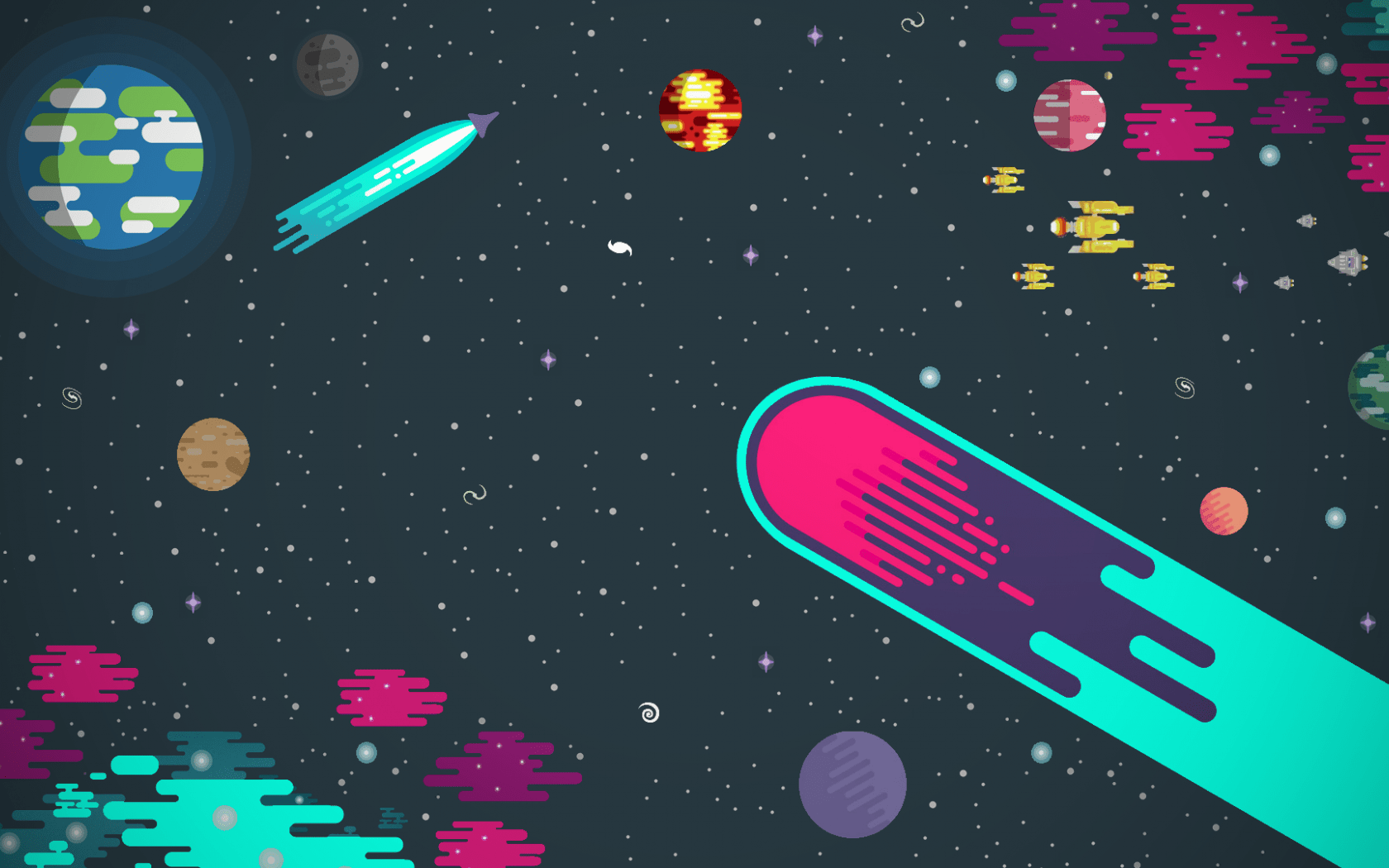 1680x1050 Free download Kurzgesagt Style Wallpaper [1920x1080] wallpaper