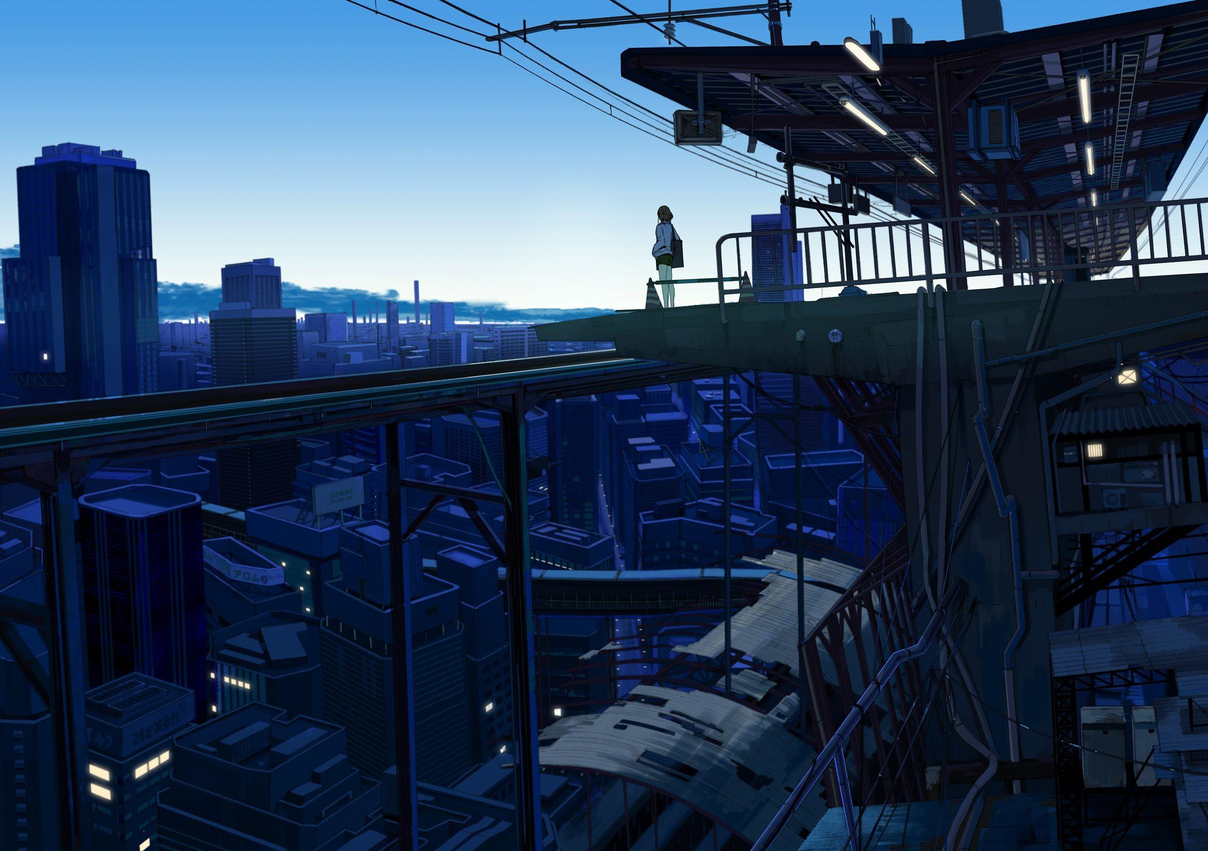 2480x1748 best Urban. NR image. Anime scenery, Anime art