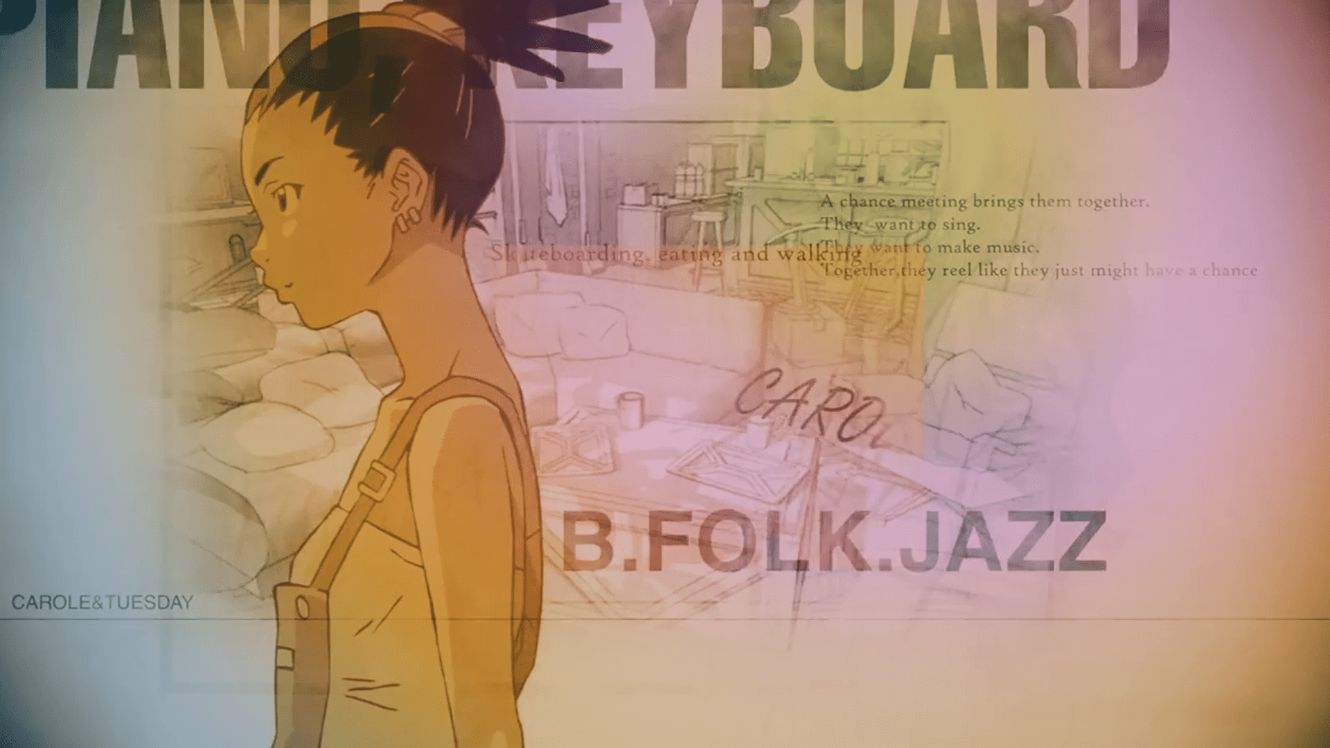 1920x1080 Carole & Tuesday: Piano Keyboard