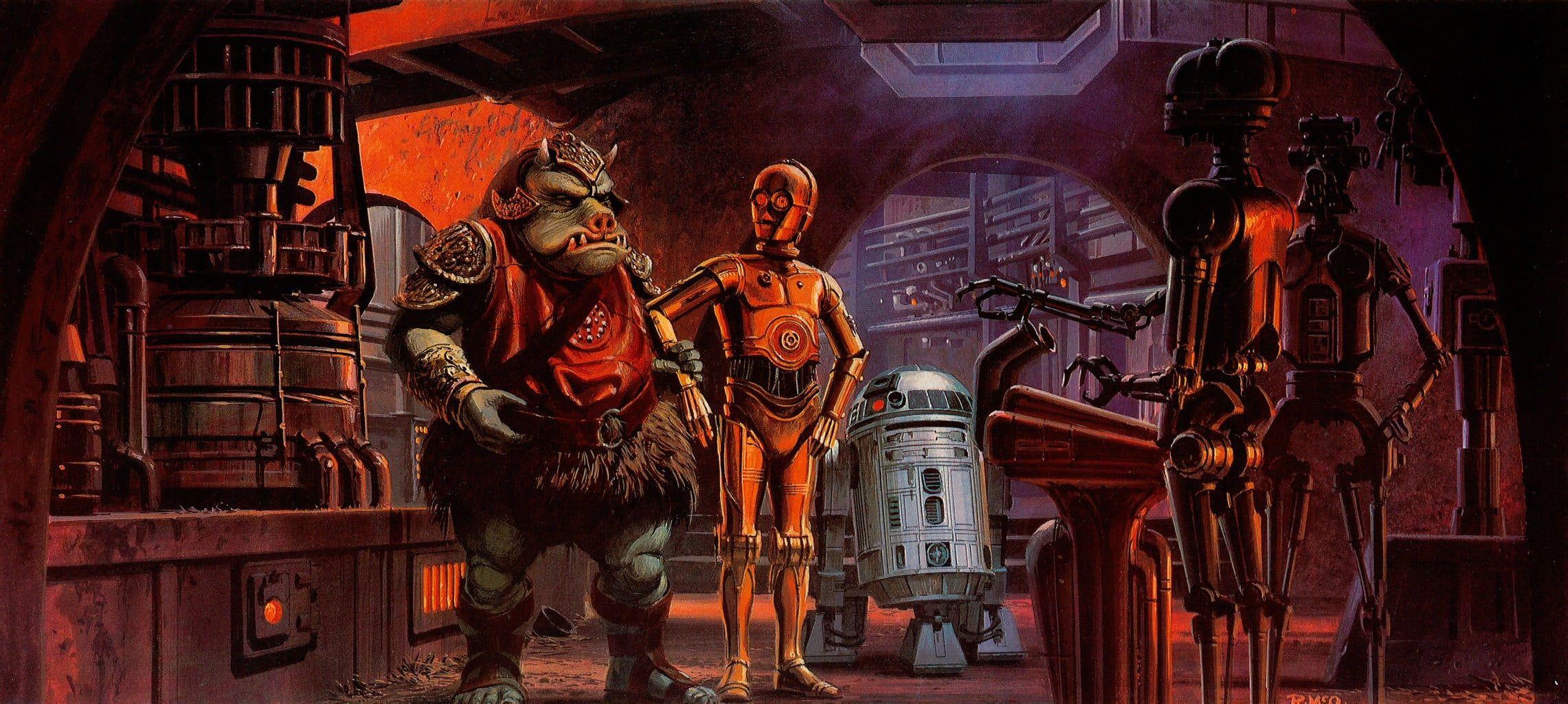 2282x1025 Star Wars Digital Wallpaper, Star Wars, Artwork, C 3PO, Science