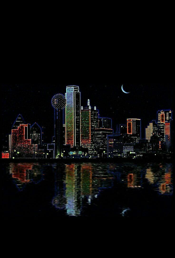 736x1088 Dallas Texas USA. Painting wallpaper, Dark wallpaper iphone