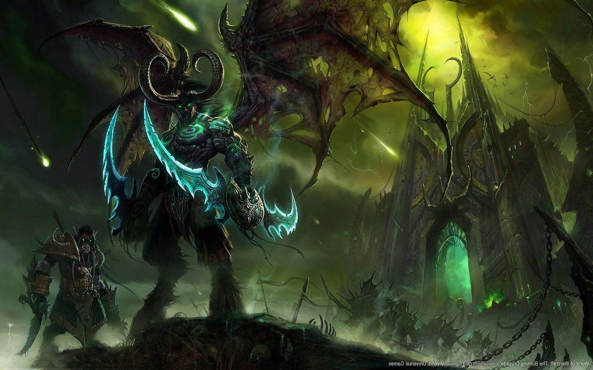 1920x1200 Illidan Wallpaper. World of Warcraft