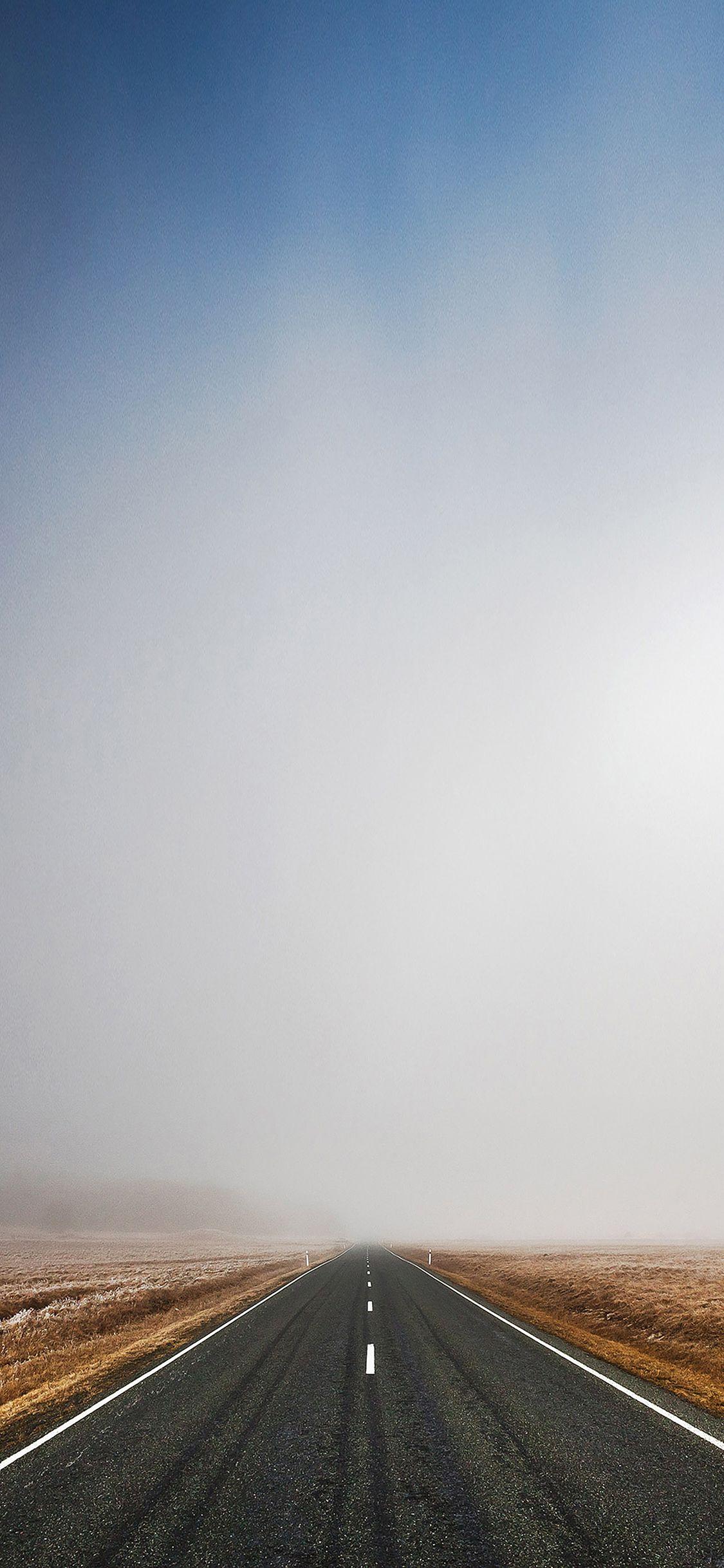 1125x2436 Wallpaper Feries Sky Road