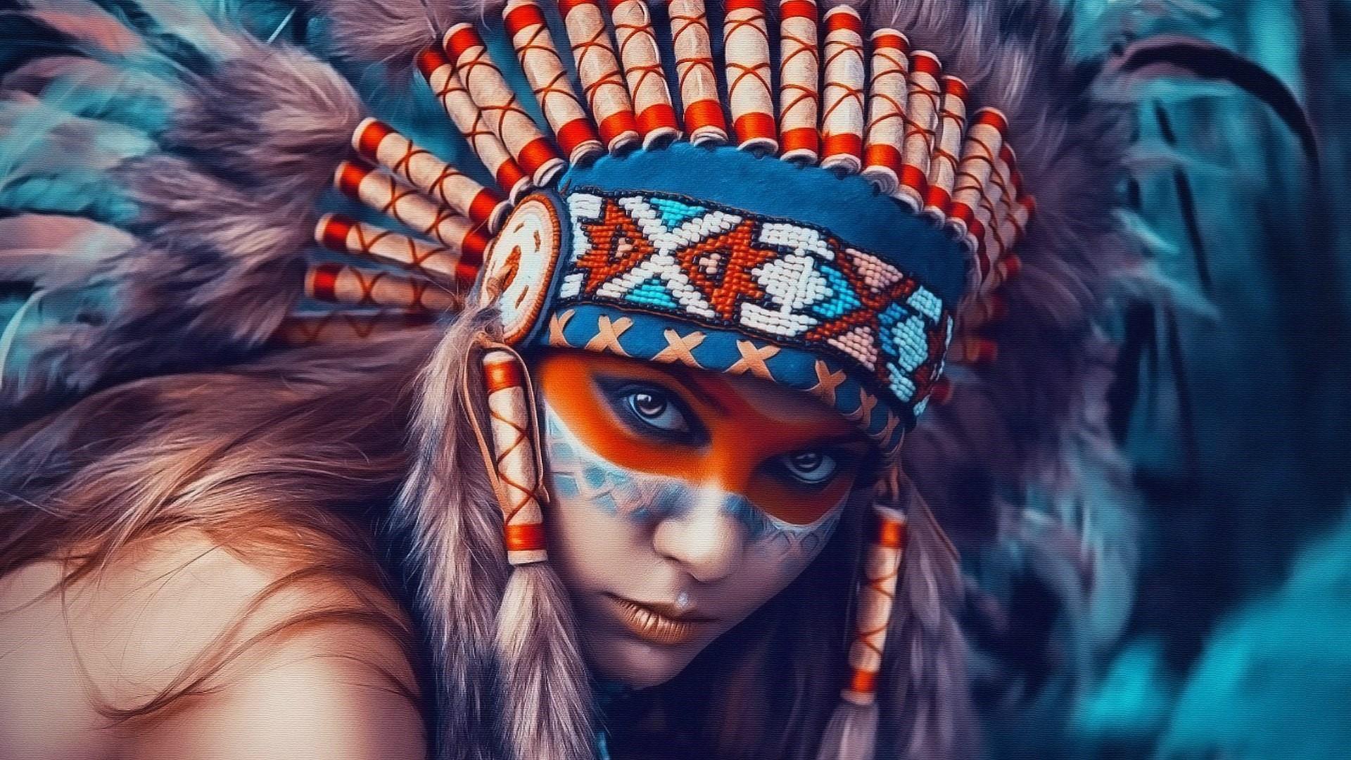 1920x1080 Indian Girl Art Wallpaper. Wallpaper Studio 10