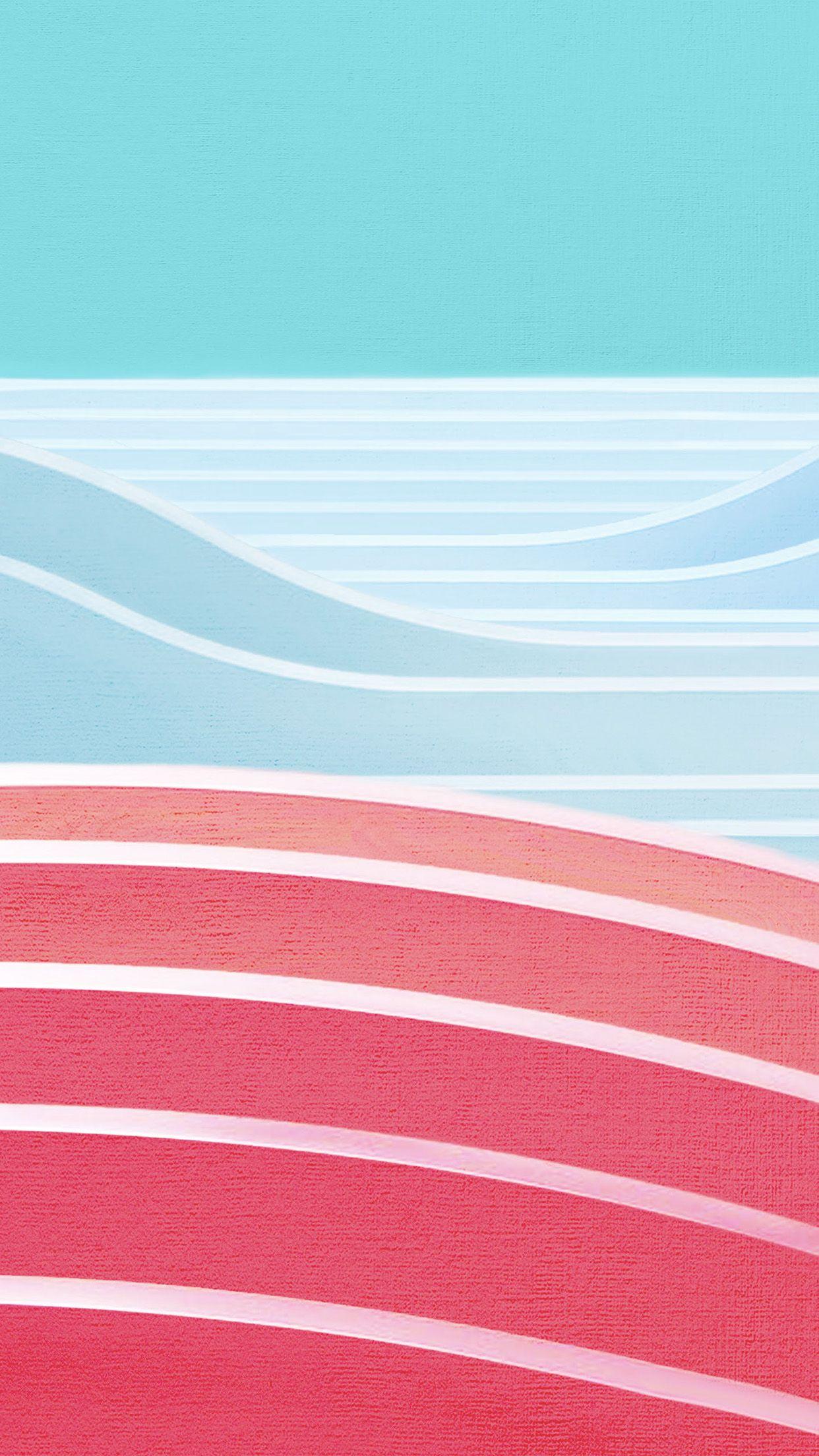 1242x2208 Htc Stock Blue Red Simple Abstract Pattern