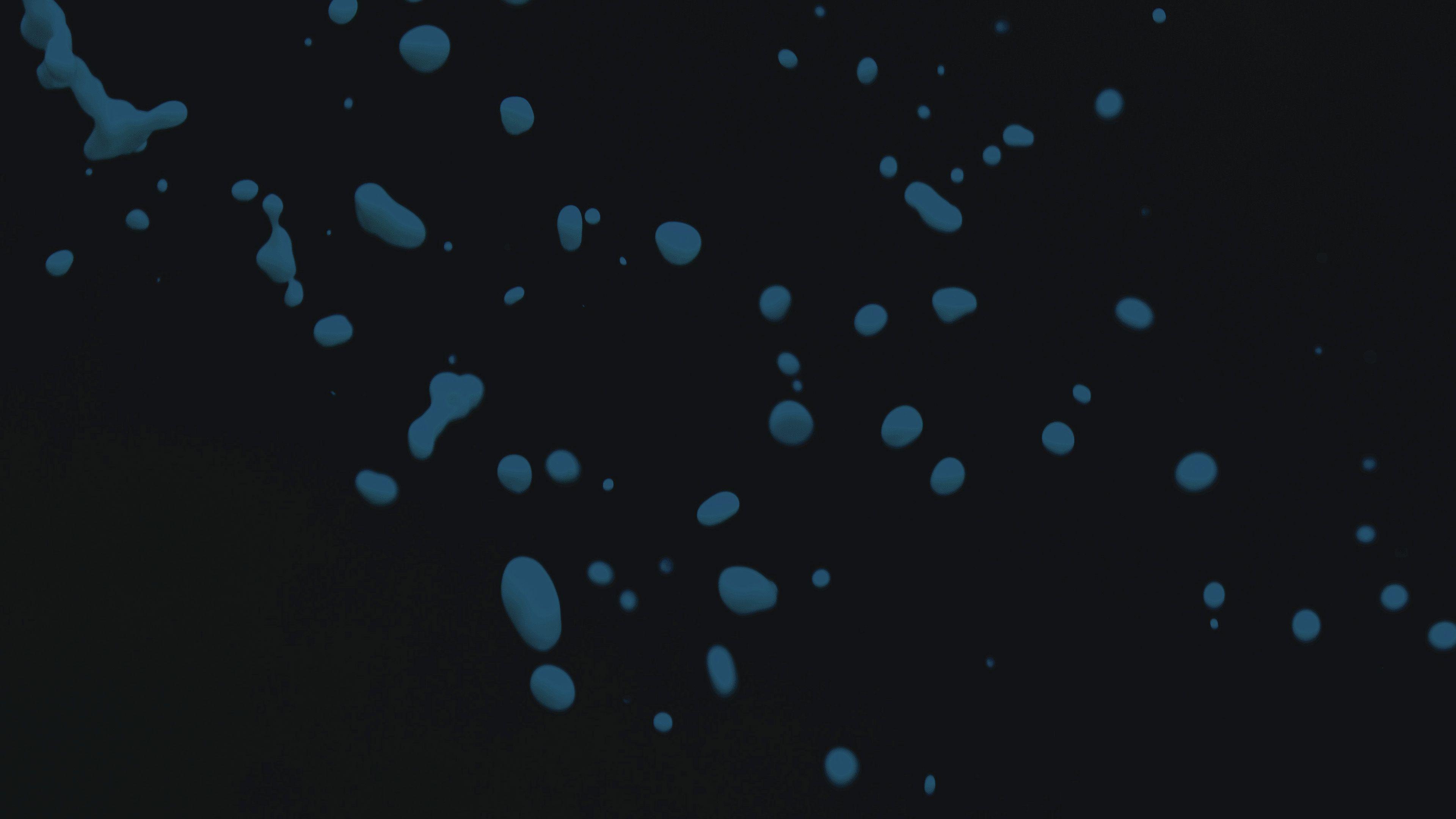 3840x2160 Drops Dark Blue Watter Minimal Simple Pattern Wallpaper