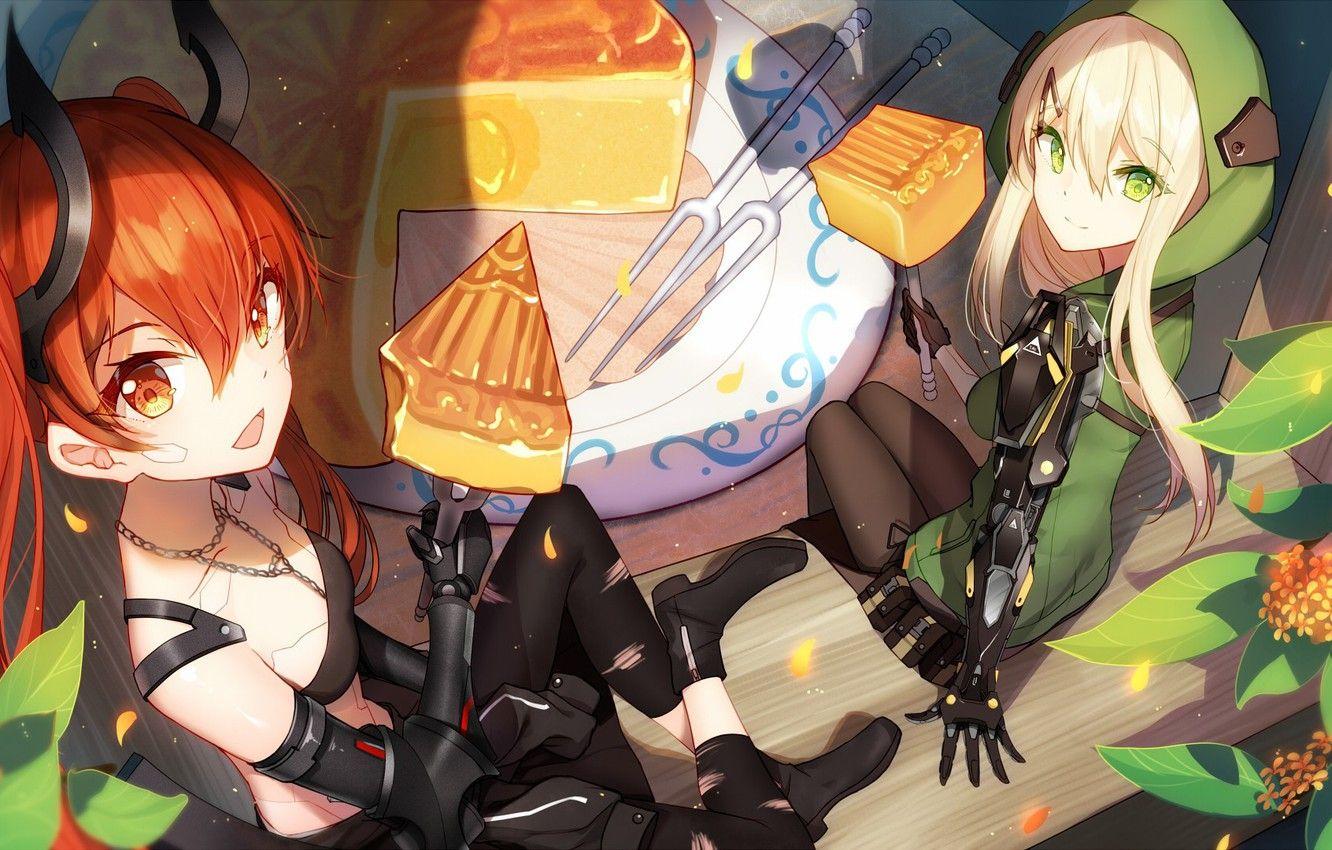 1332x850 Wallpaper kawaii, girl, happy, mecha, anime, chibi, food, beautiful, bishojo, hood, small, lolita, loli, japonese, maga image for desktop, section арт
