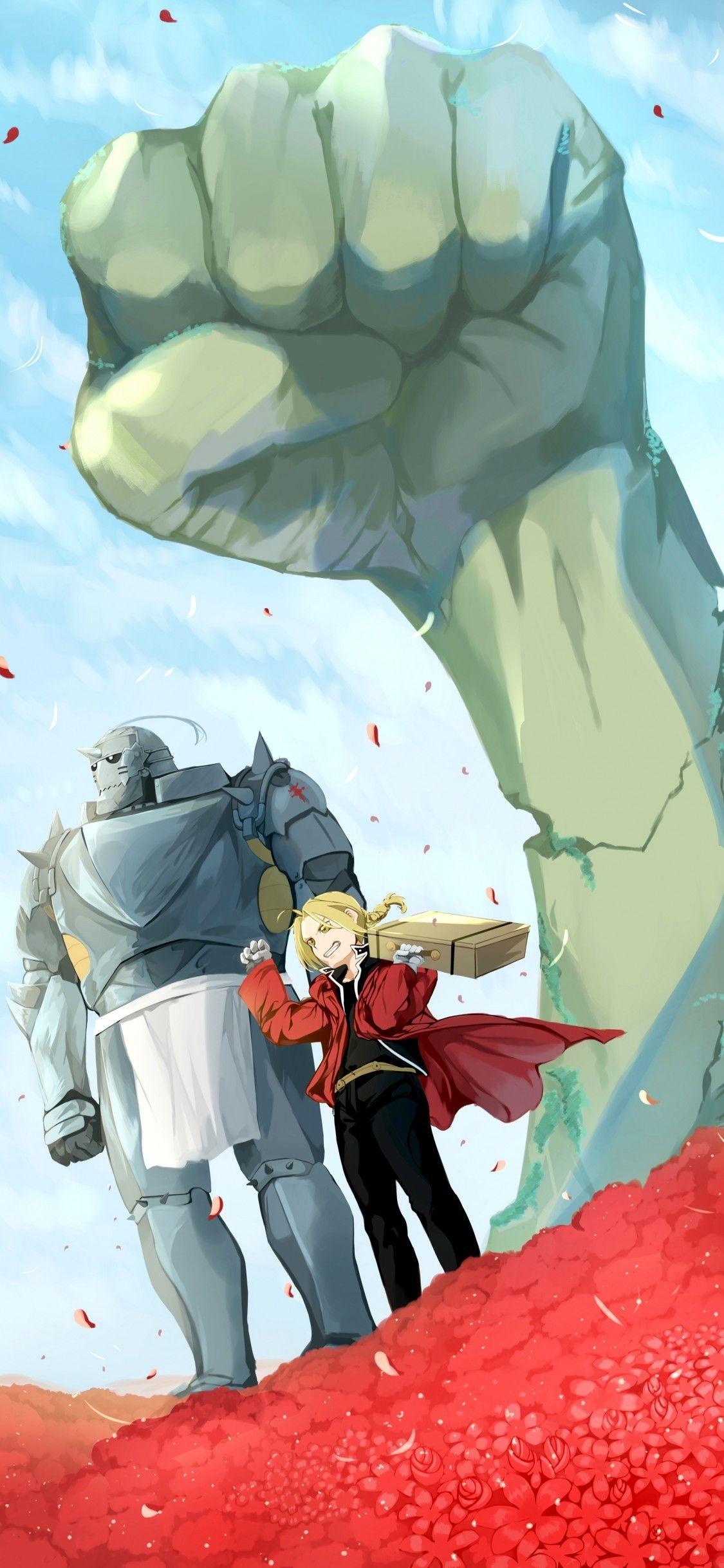 1125x2436 Download 1125x2436 Edward Elric, Alphonse Elric, Fullmetal