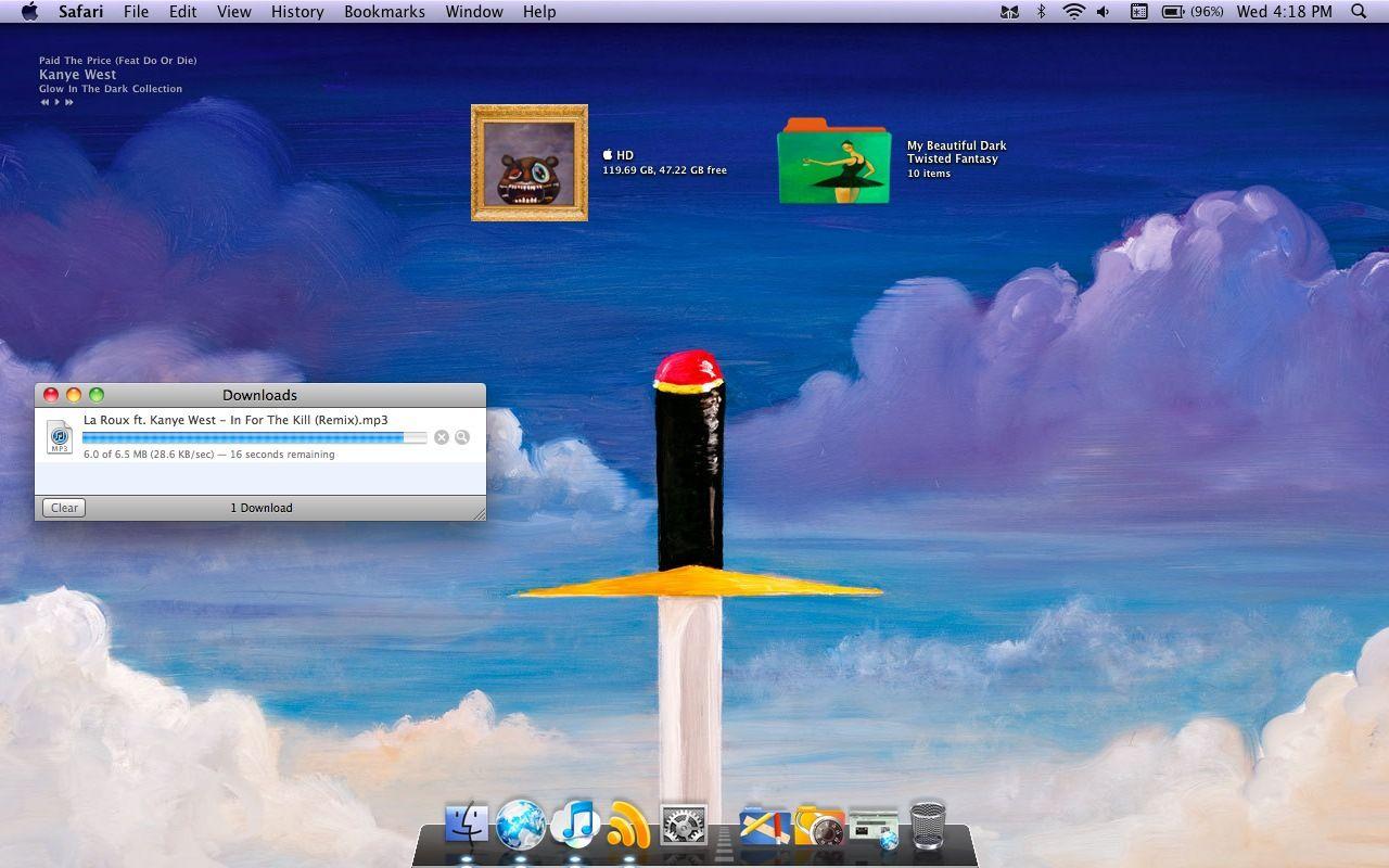 1280x800 Free download My Beautiful Dark Twisted Fantasy Wallpaper 12