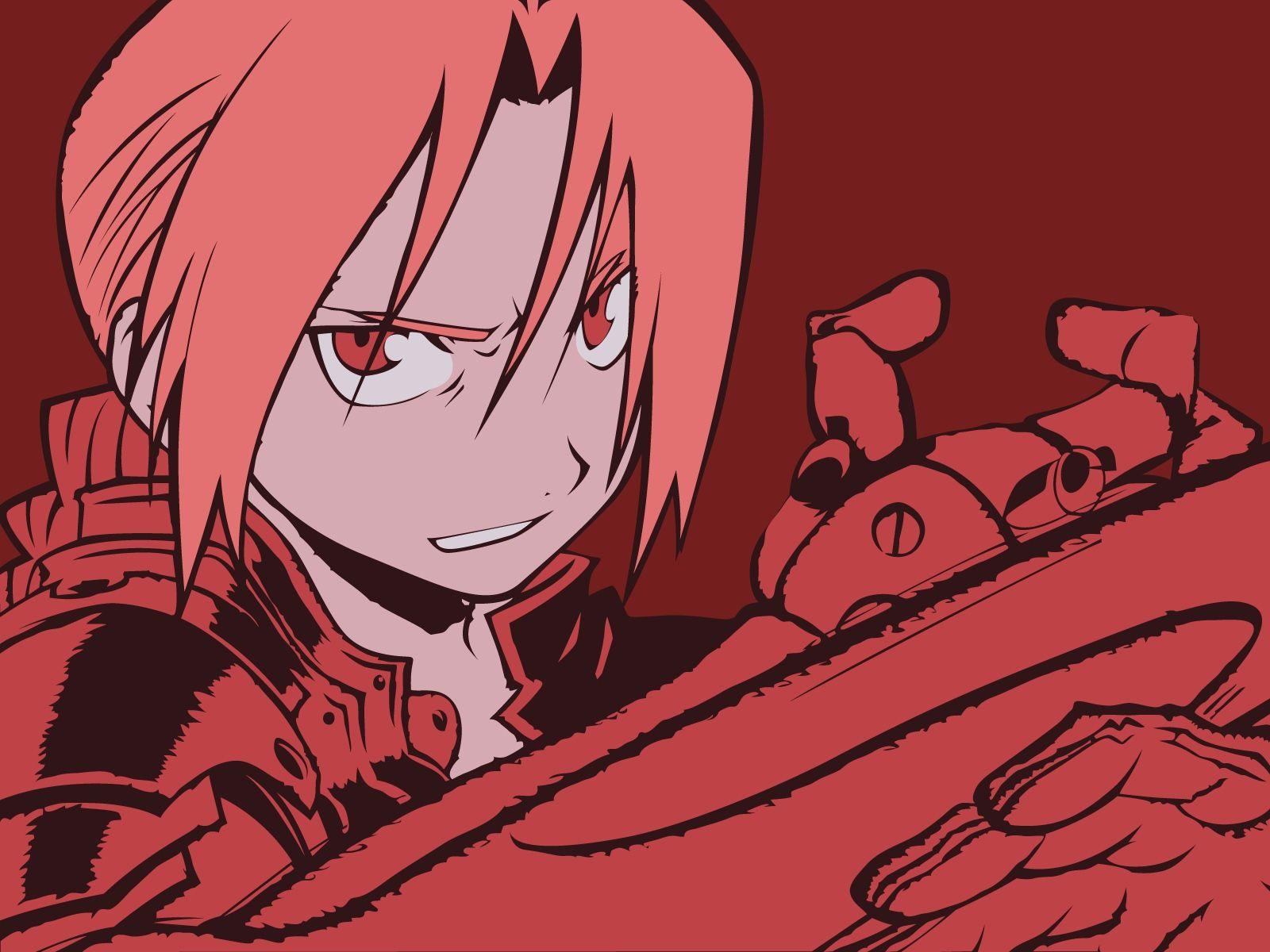 1600x1200 edward elric fullmetal alchemist red: Anime Wallpaper