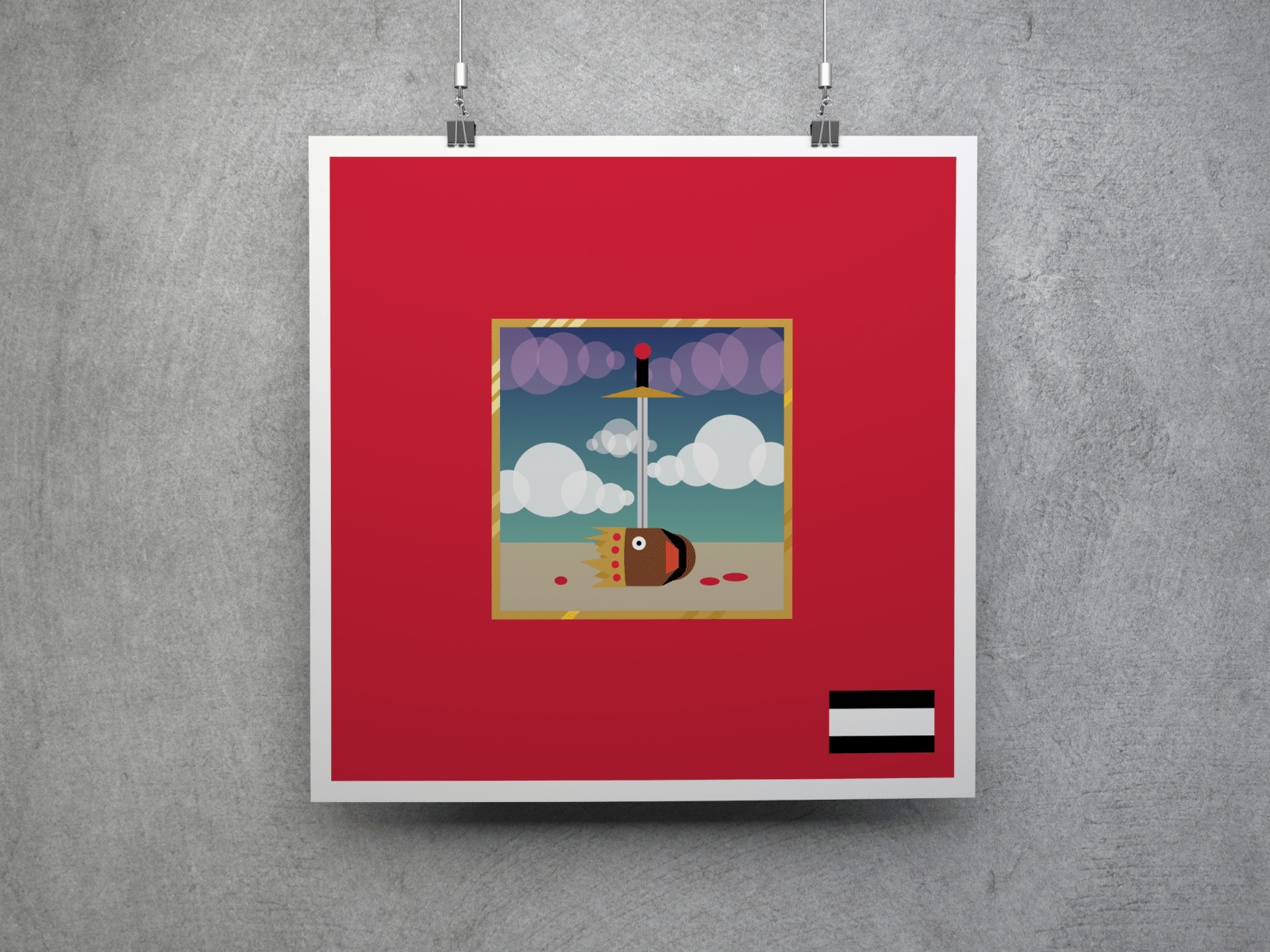 1600x1200 My Beautiful Dark Twisted Fantasy Kanye West Digital Art Poster