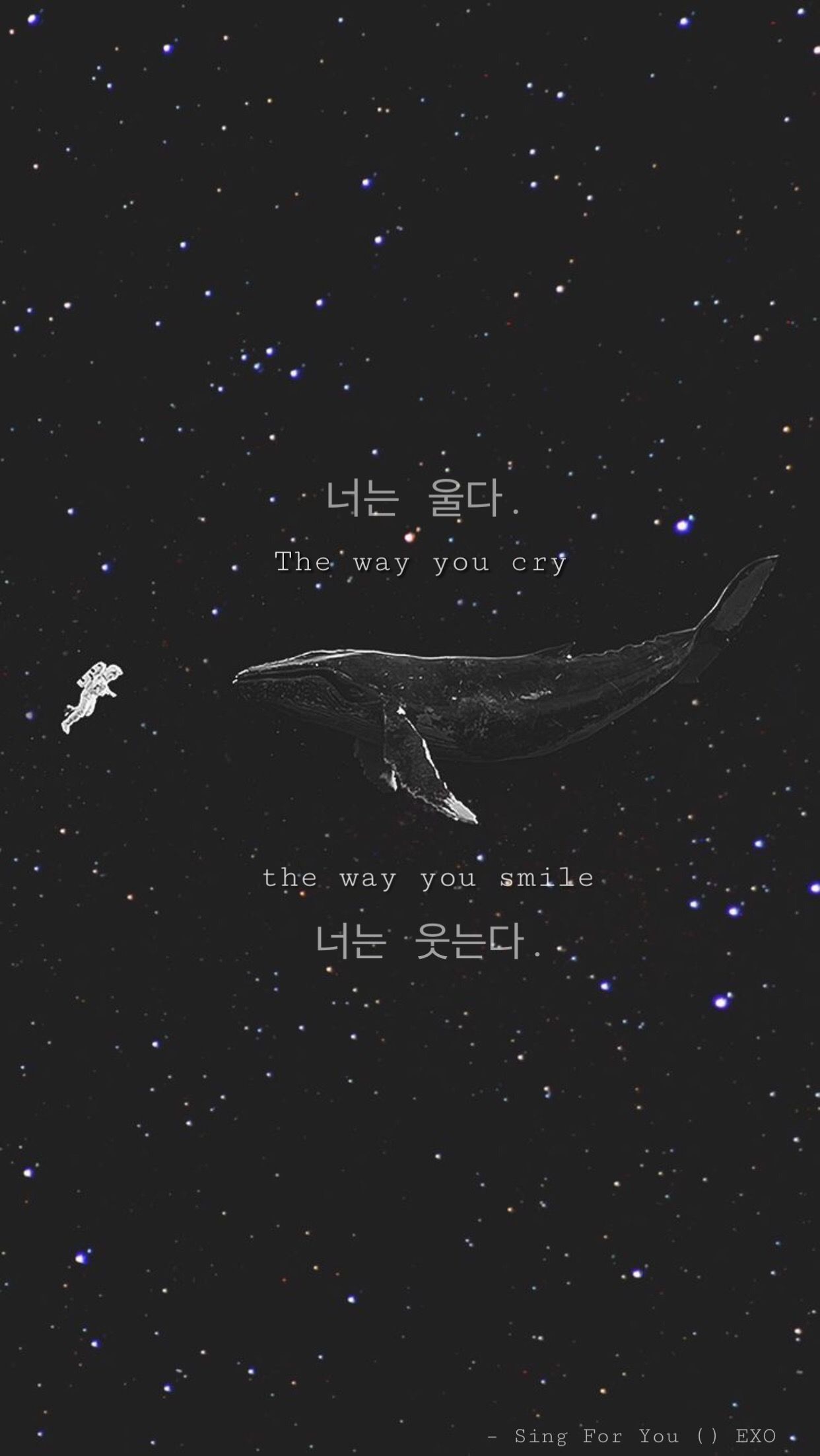 1242x2205 EXO Lyrics Wallpaper