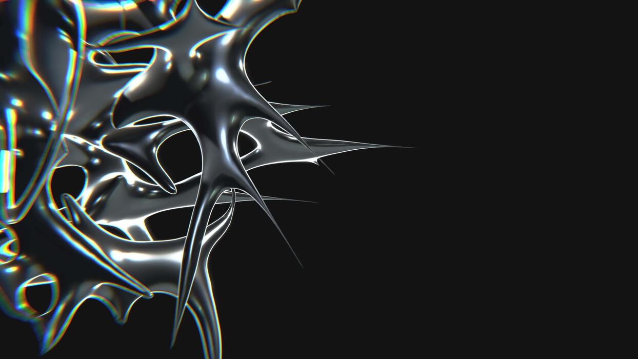 1244x700 Design of Scientific chrometype futuristic y2k looping design element Background
