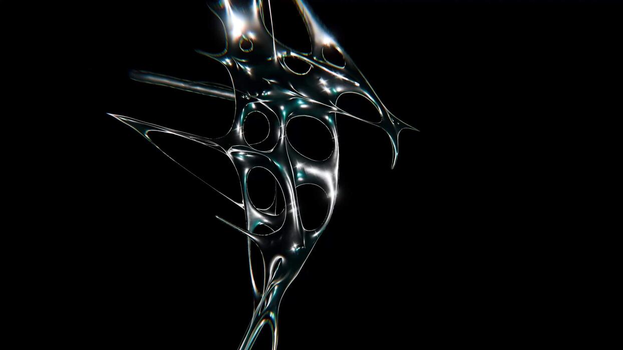 1244x700 Design of Modern chrometype futuristic y2k looping design element Background