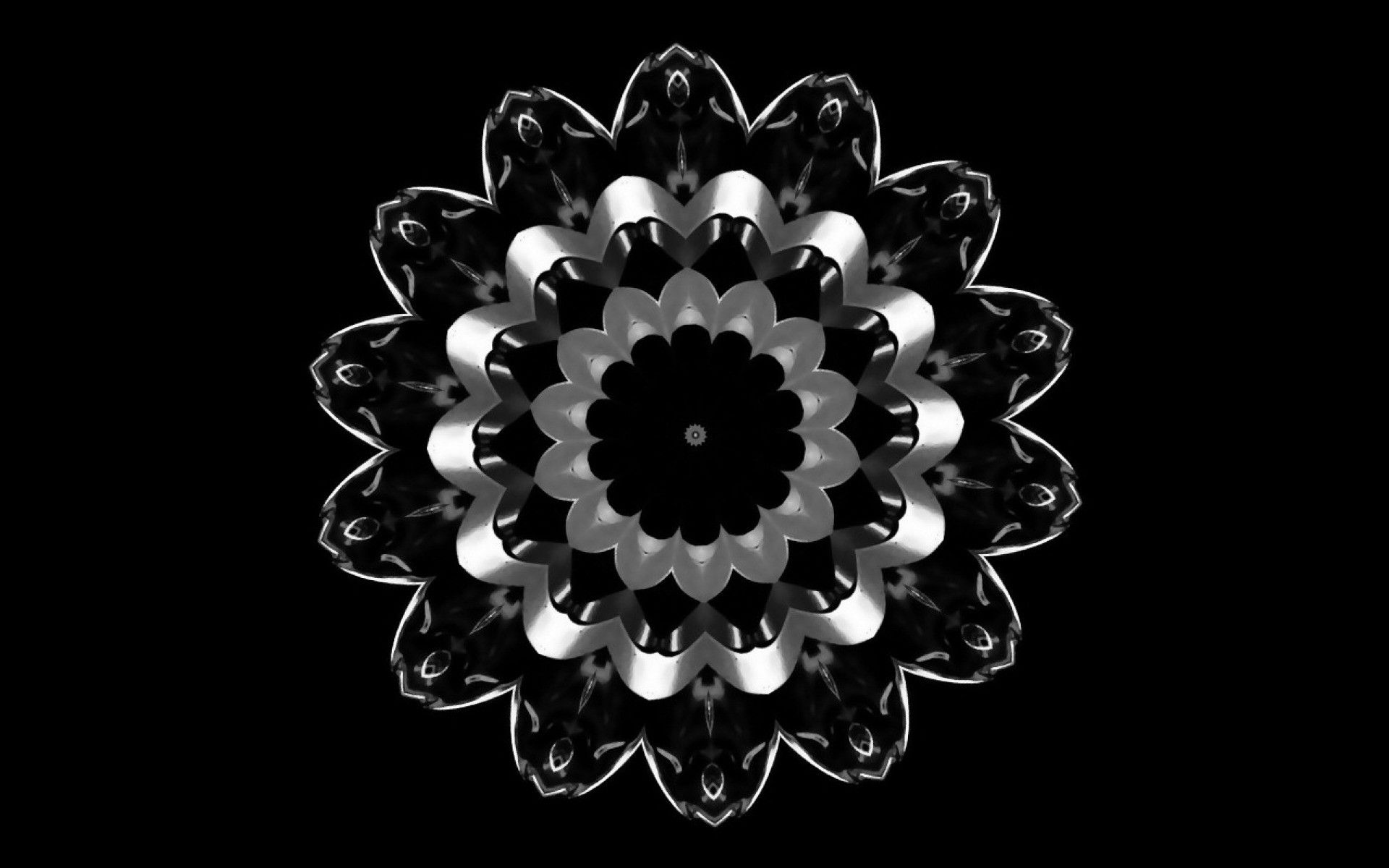 1920x1200 Black Chrome Wallpaper
