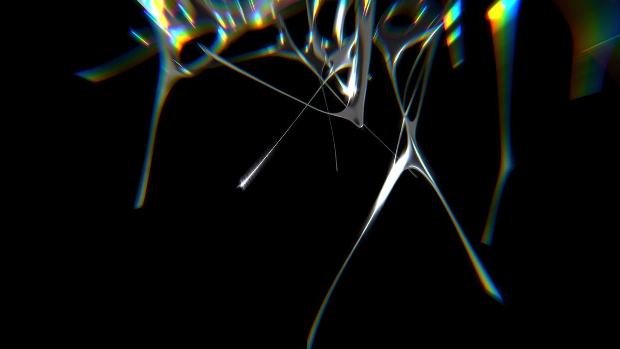 1244x700 Design of Ambient chrometype futuristic y2k looping design element Background