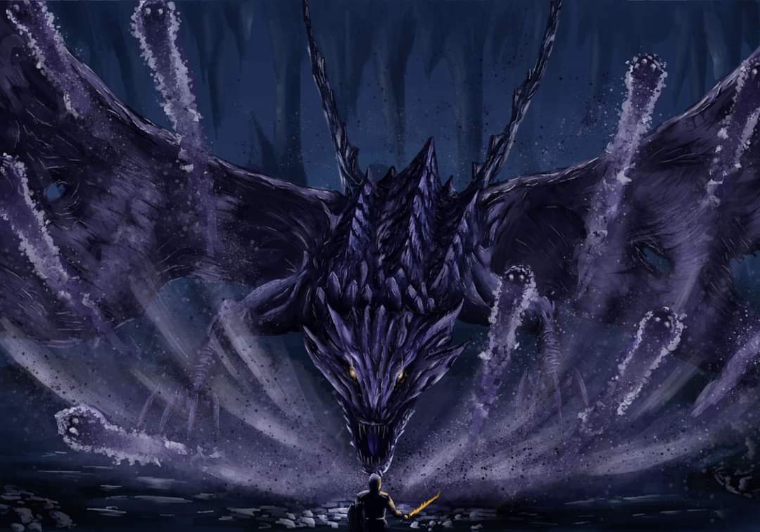 1080x756 One of my older fanarts from Dark souls 3: Darkeater Midir / Photohop #DarkSouls3 #DarkSouls #dragon #art #digitalart #photoshop