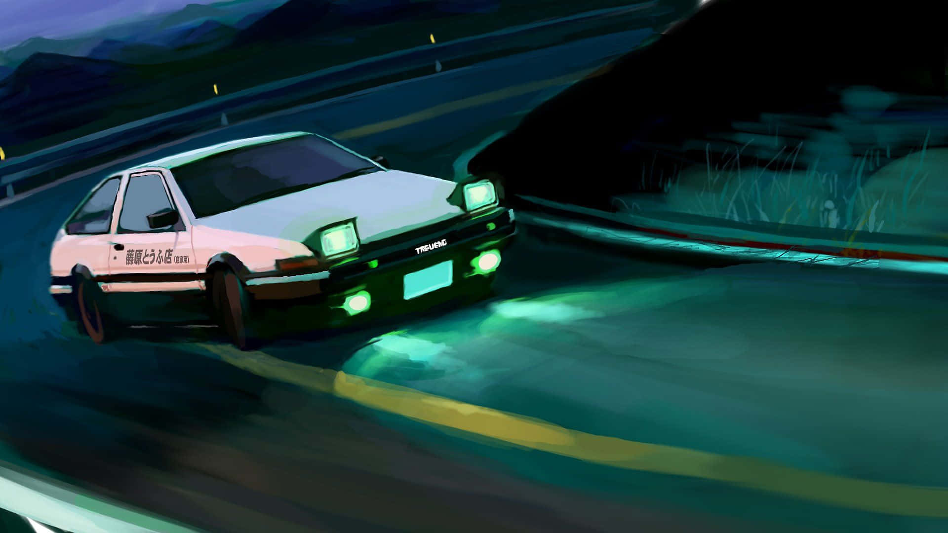 1920x1080 Download Takumi Fujiwara AE86 Initial D Background