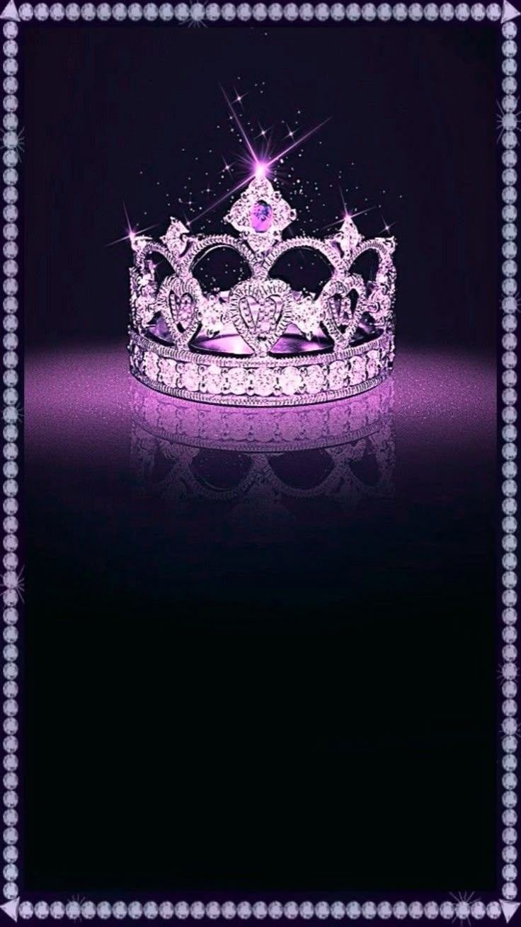 736x1309 Purple Tiara Wallpaper. Elegant royal crown design, Luxury fashion inspiration, Purple glitter crown