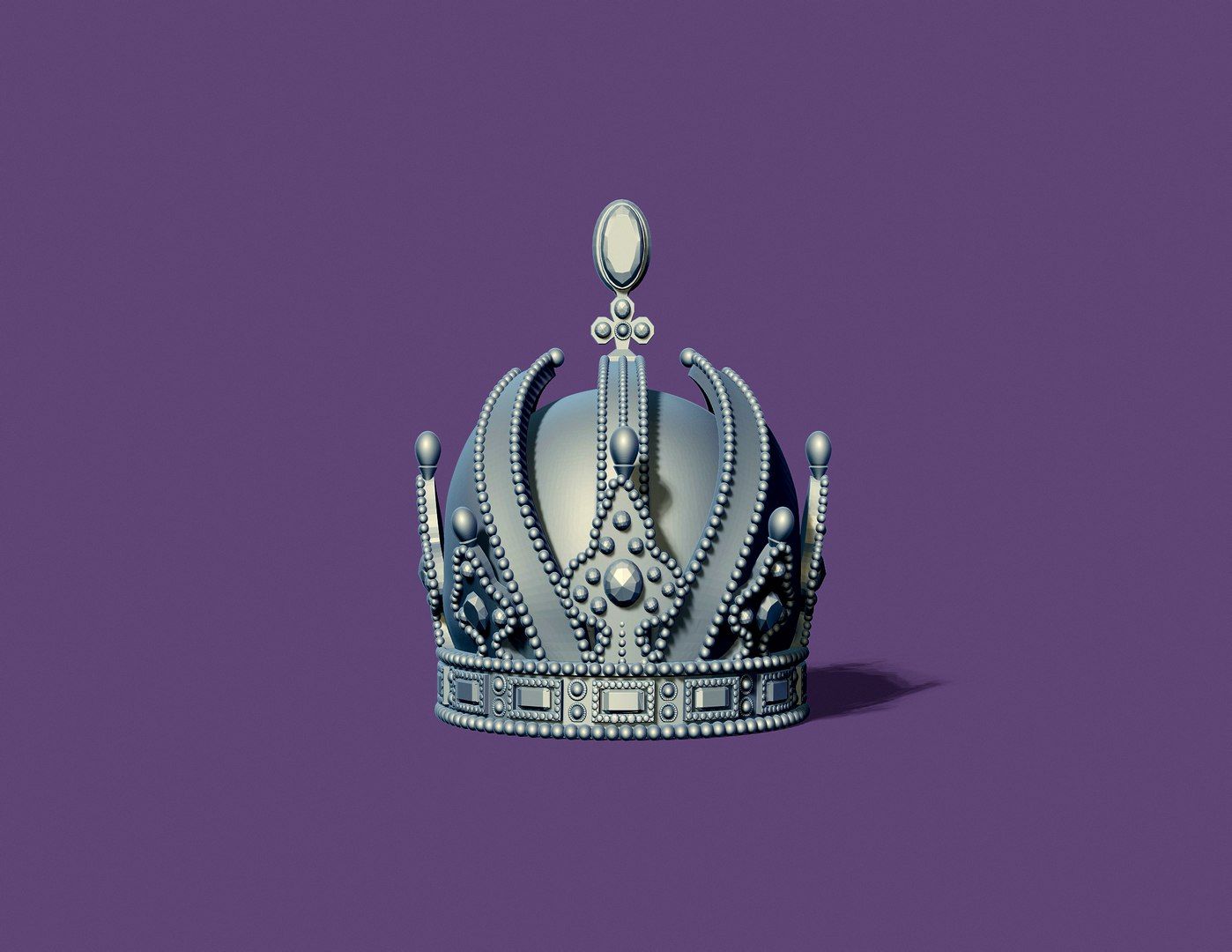 1398x1080 AUSTRIAN CROWN For 3Dprint 3D Model