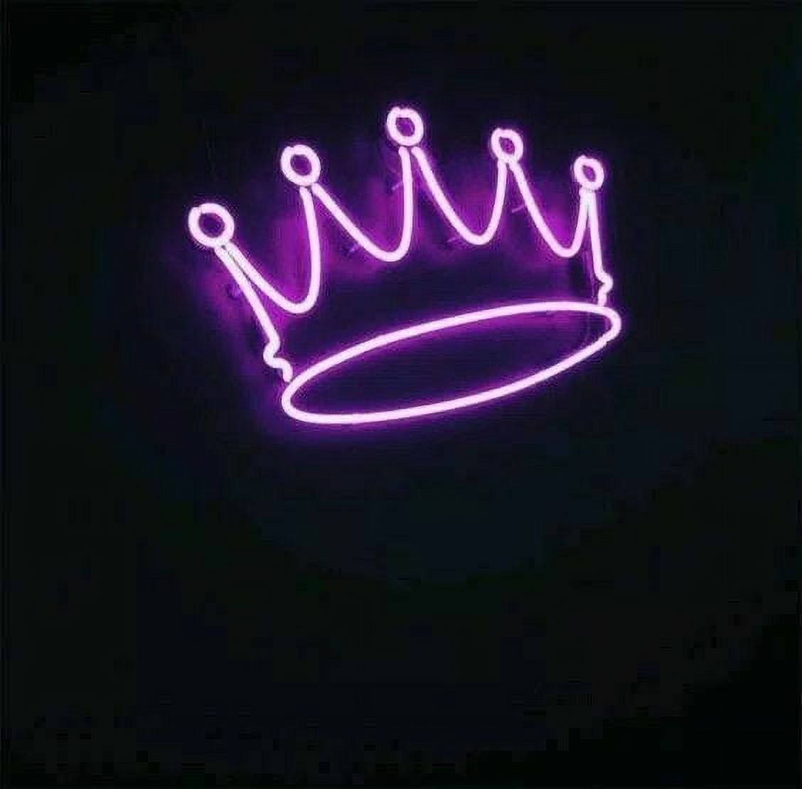 1128x1110 Queen Sense 14 Purple Crown Neon Sign Acrylic Man Cave Handmade Neon Light 114PUCR