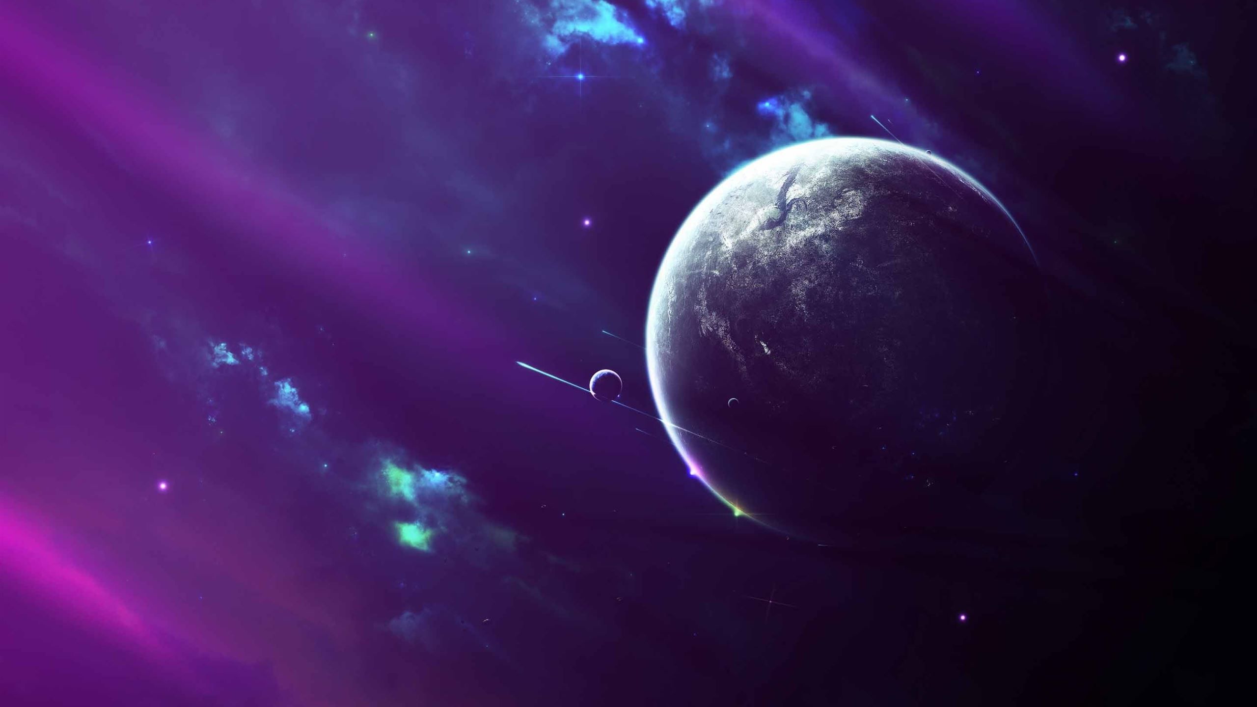 2560x1440 Purple Space Clouds MacBook Air Wallpaper Download