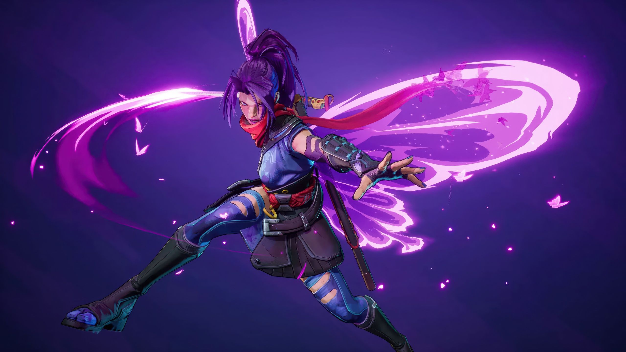 2560x1440 Psylocke Wallpaper 4K, Purple aesthetic, Marvel Rivals
