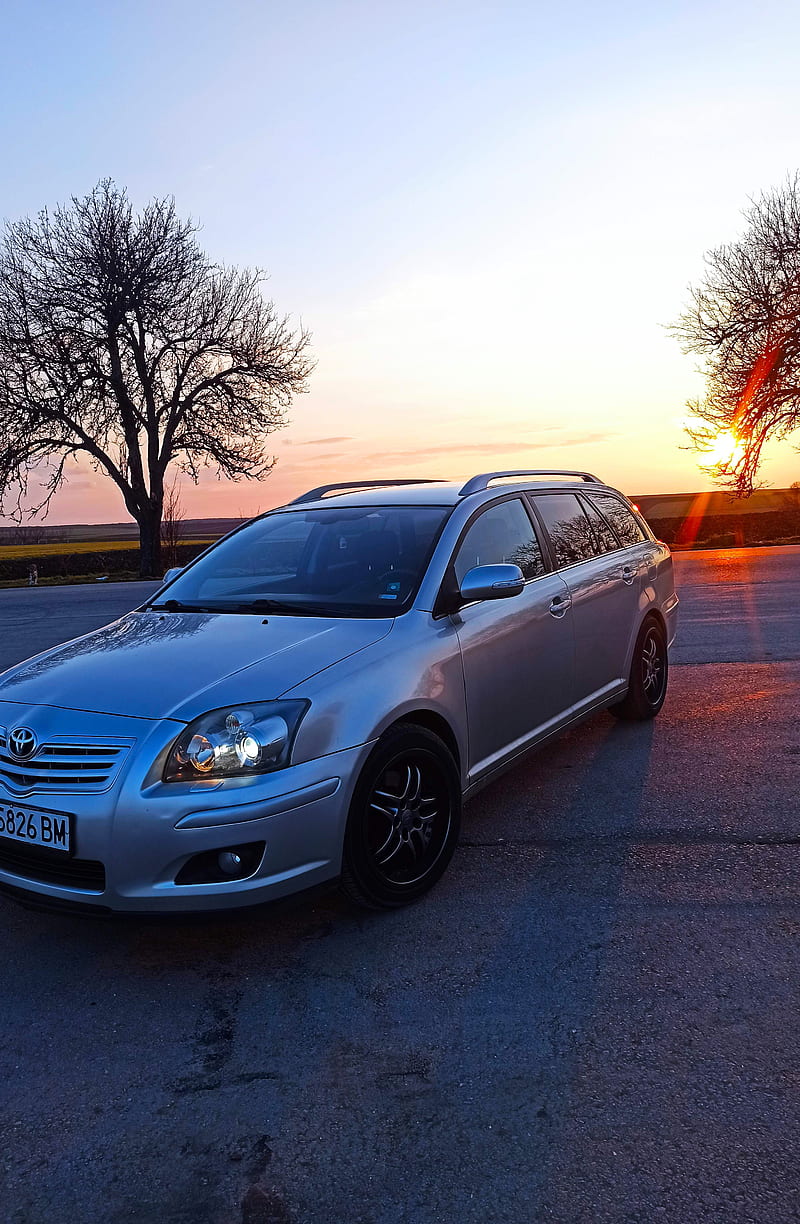 800x1224 Avensis T toyota, car, road, sunshine, HD phone wallpaper