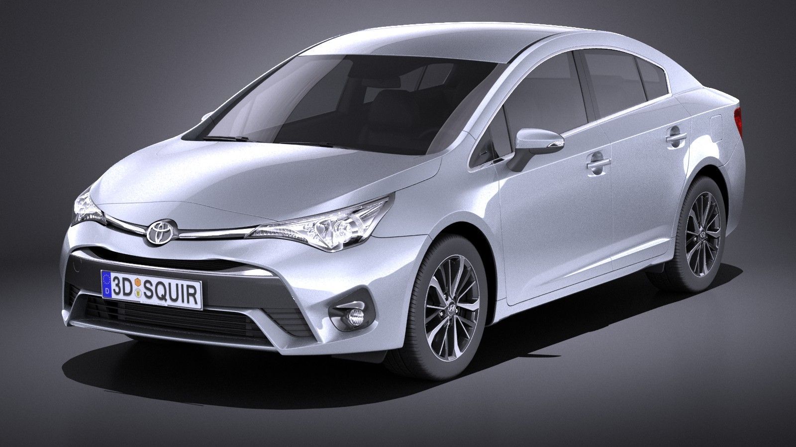 1600x900 Toyota Avensis 2017 VRAY 3D Model $129 - .3Ds .c4d .fbx .lwo .max .obj