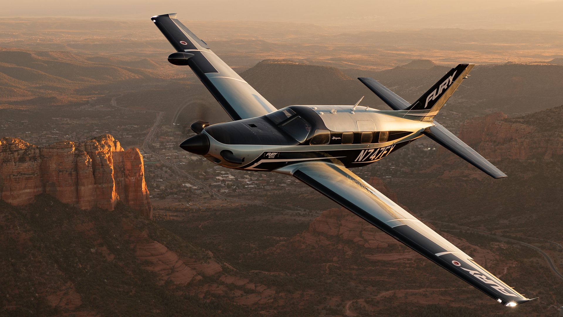 1920x1080 Piper M700 Fury Turboprop. Ultimate Speed and Efficiency