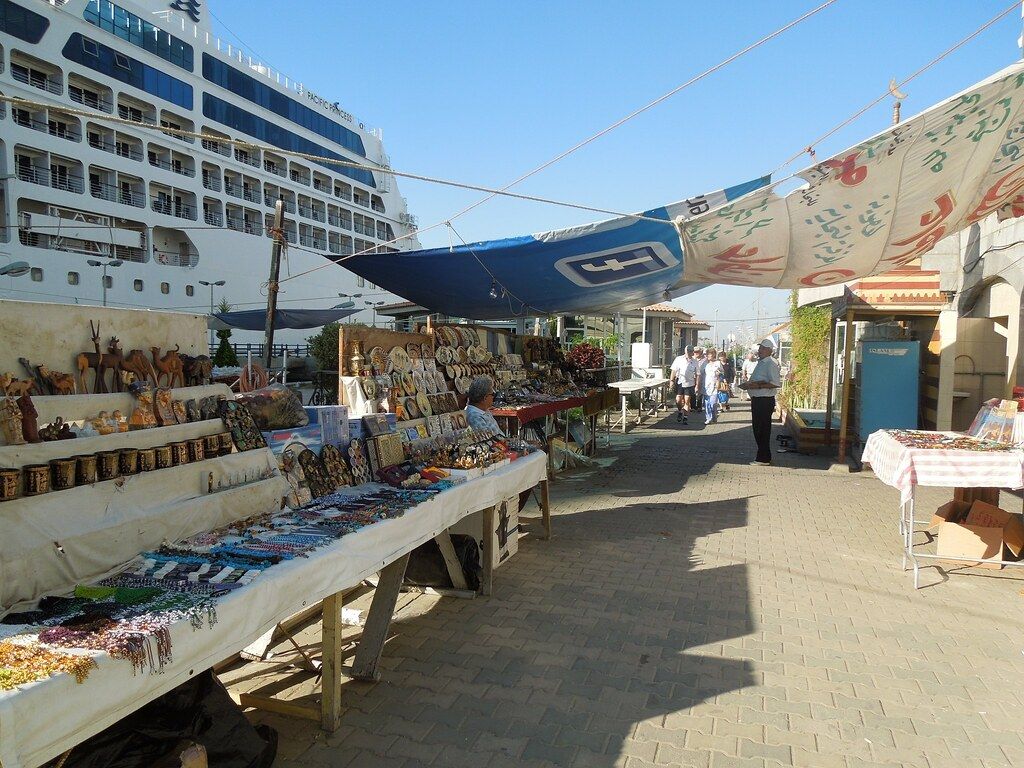 1024x768 Port Said, Egypt Our Ship In Background