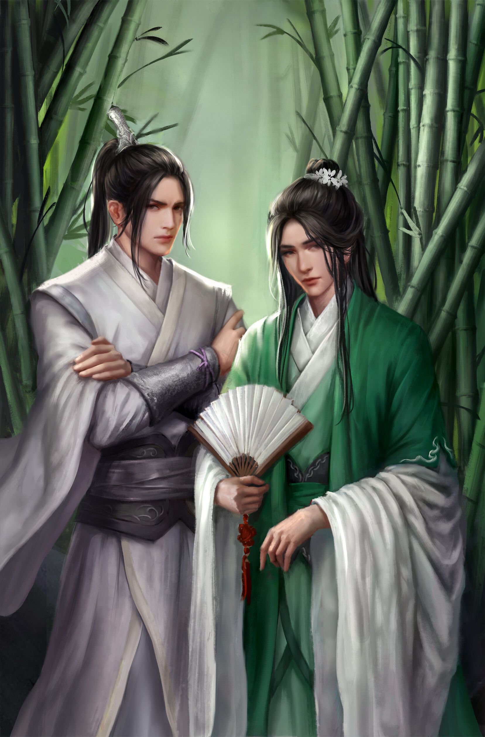 1657x2520 人渣反派自救系统SVSSS Fanart Shen Qingqiu Liu Qingge