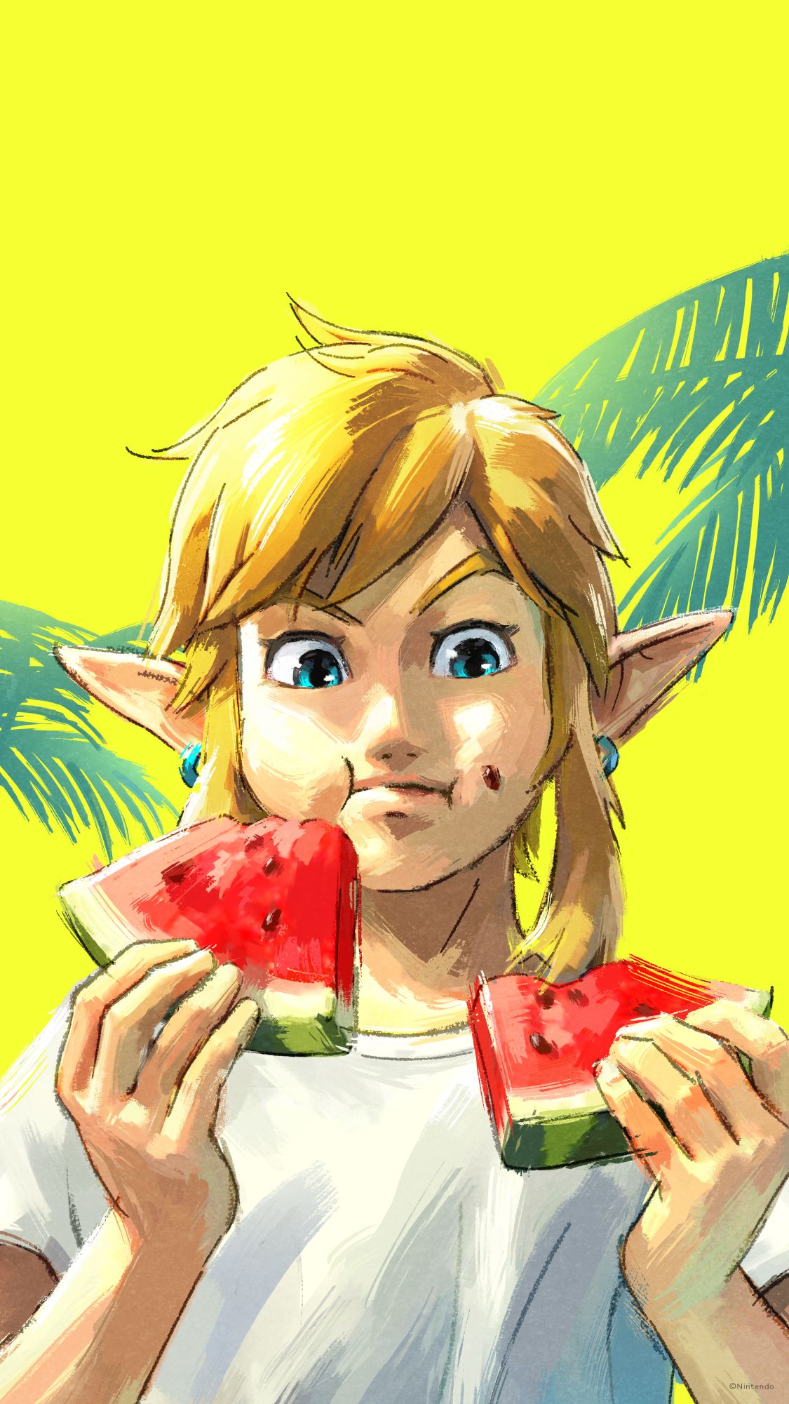 1125x2001 TotK Nintendo released a few TotK themed mobile wallpaper for their official magazine