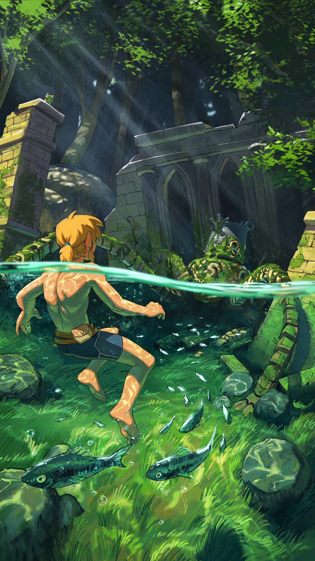 1080x1920 BOTW Updated Zelda phone wallpaper