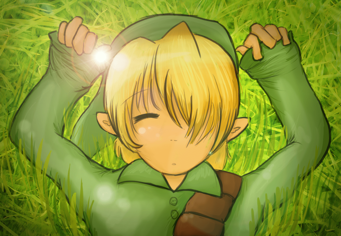 1300x900 Cute Legend of Zelda Wallpaper (Link Sleeping!)