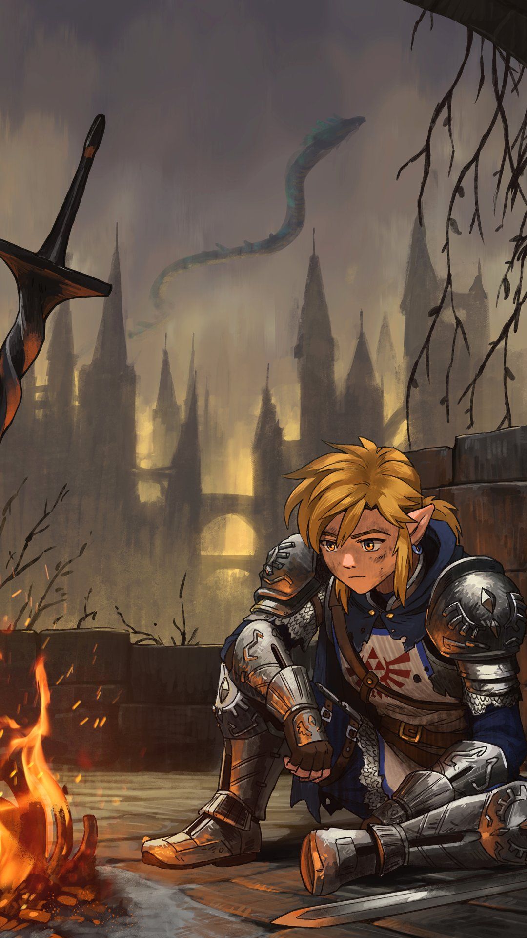 1080x1920 BOTW Updated Zelda phone wallpaper