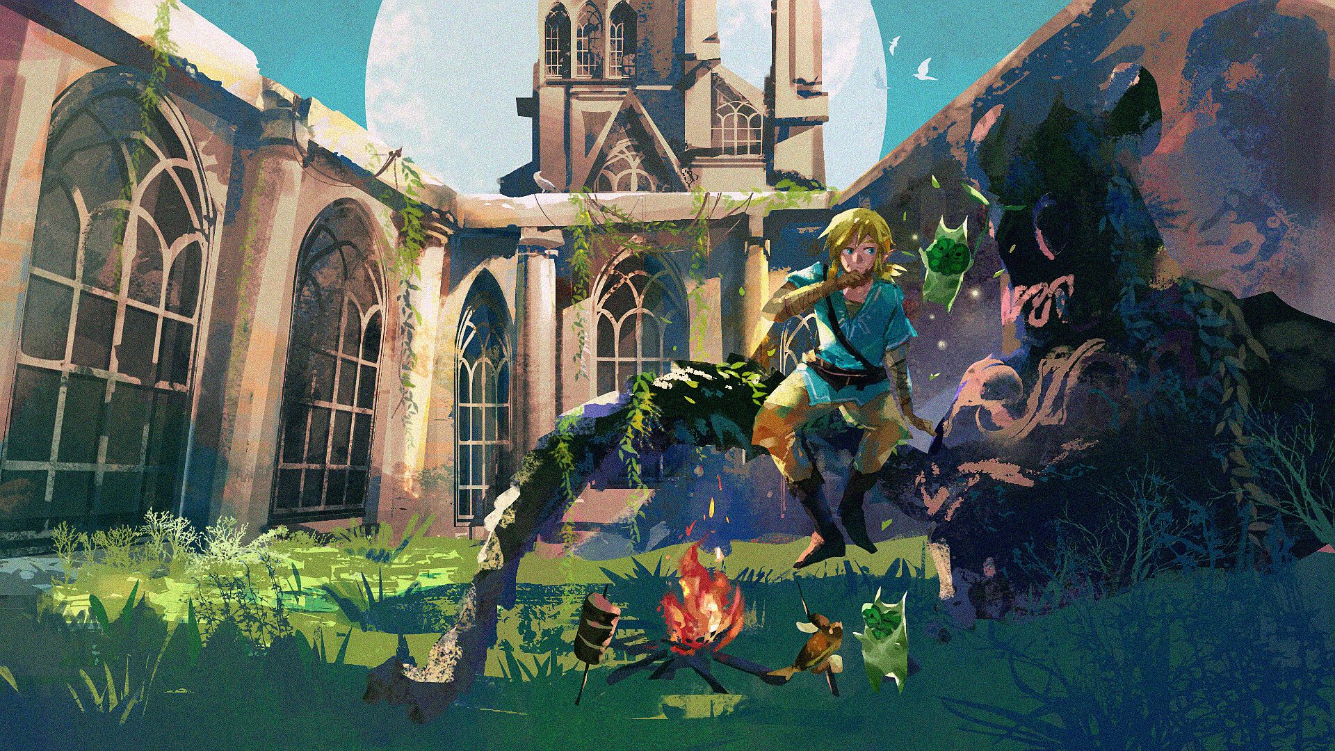 1920x1080 zelda BOTW fanart