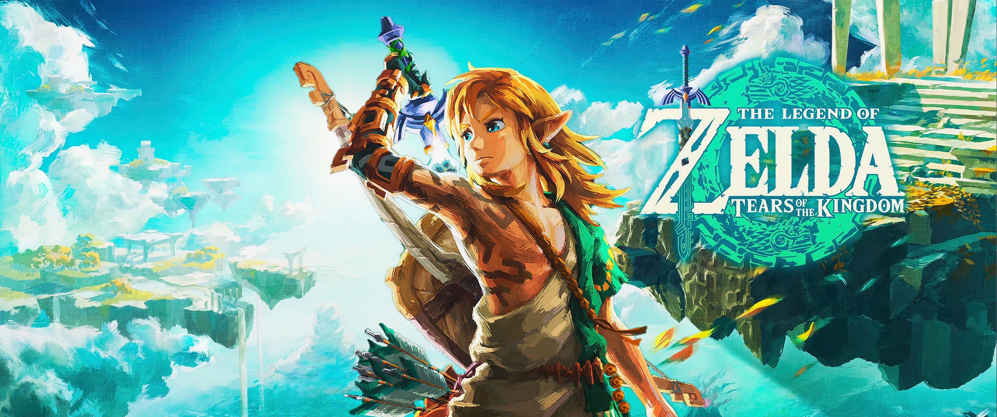 3440x1440 Link in Tears of the Kingdom 4K Wallpaper