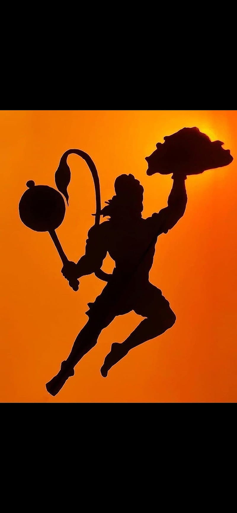 800x1733 Hanuman, bhagwa, life, orange, universes, world, HD phone wallpaper