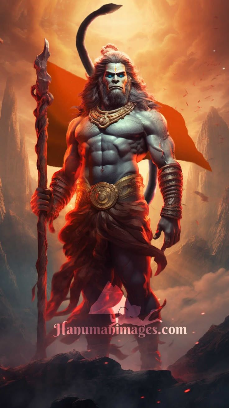 736x1308 hanuman ji flag photo