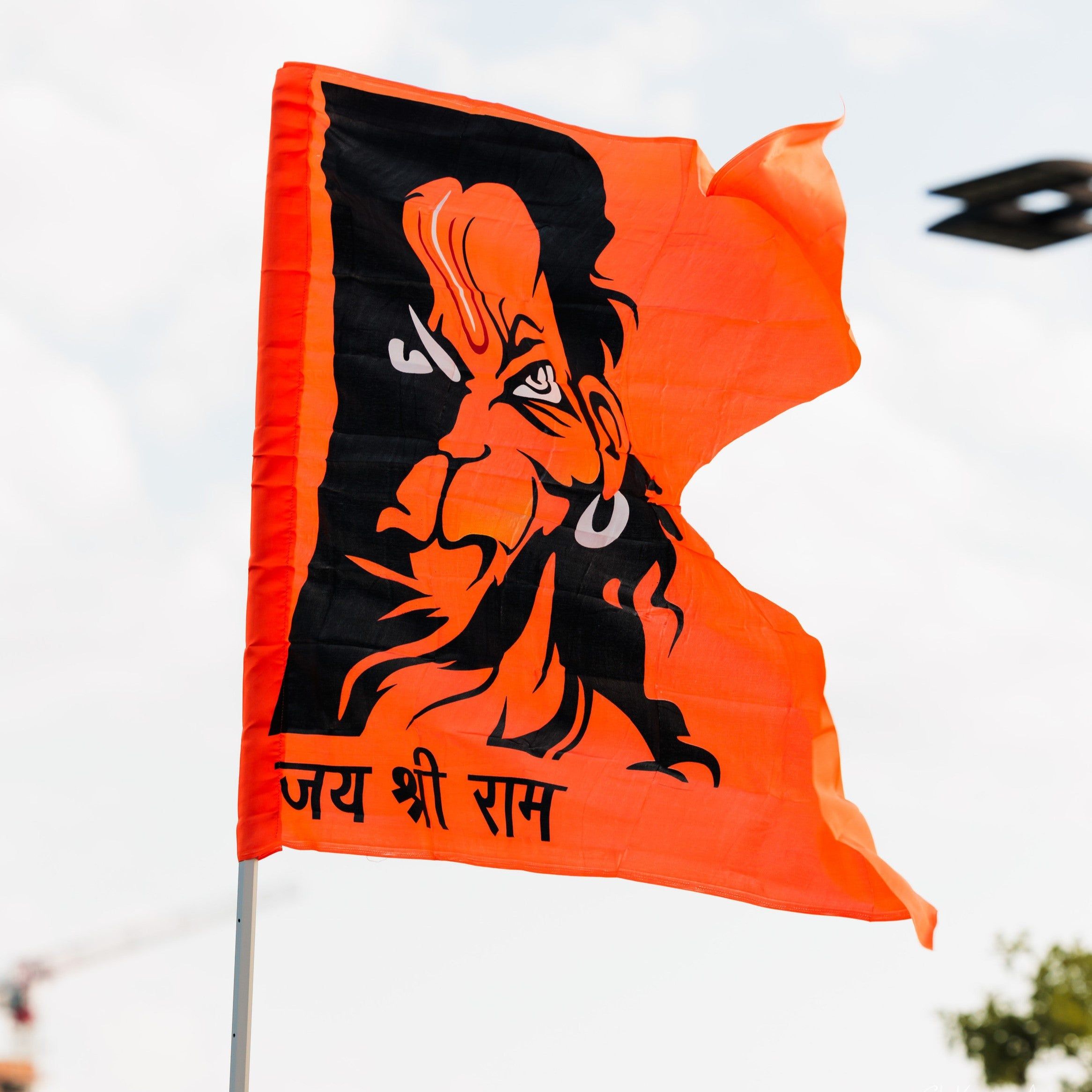 2332x2332 Jai Hanuman Flag- Big Size Flag