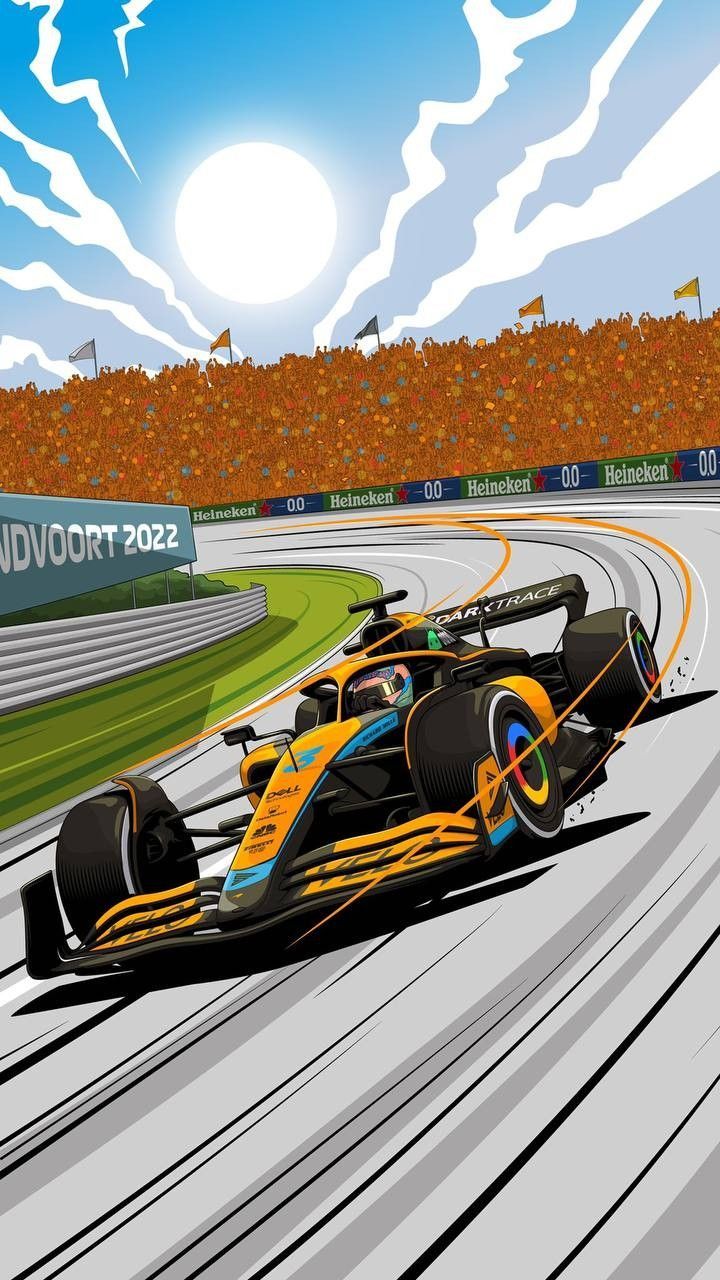 720x1280 Illustration for Daniel Ricciardo by Rathbone. Downloadable Screen Saver. Картинг, Морские существа, Автомобиль иллюстрации