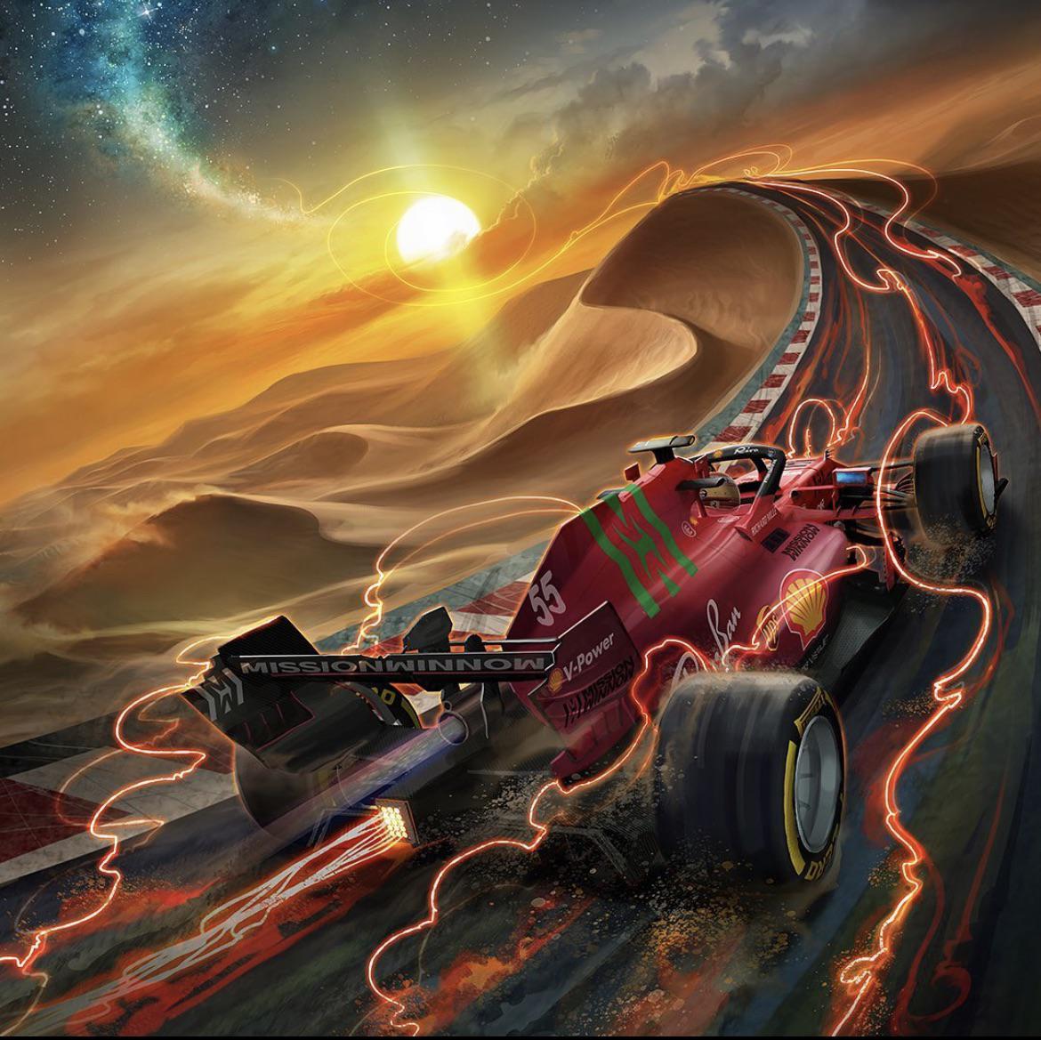 1170x1169 F1 Art Wallpaper