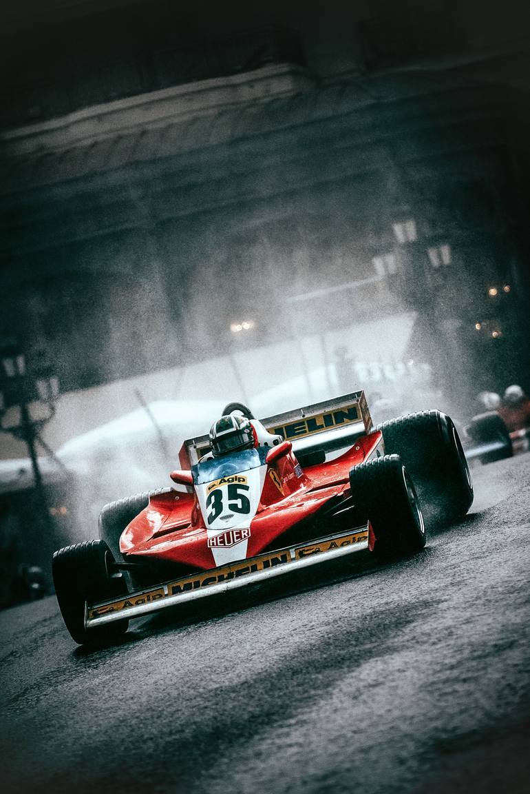 770x1152 Ferrari F1 in the rain Edition 1 of 5 Photography by Loic Kernen. Saatchi Art India