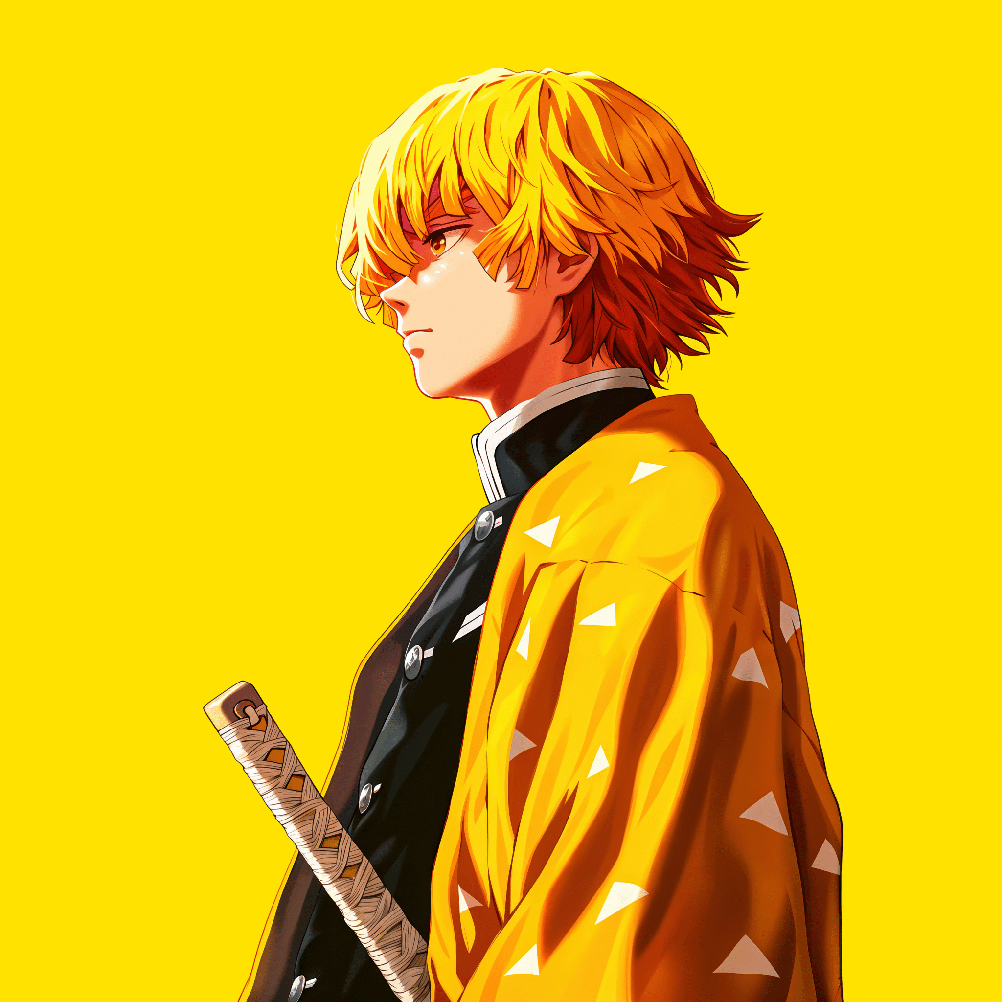 2048x2048 Zenitsu iPad Wallpaper